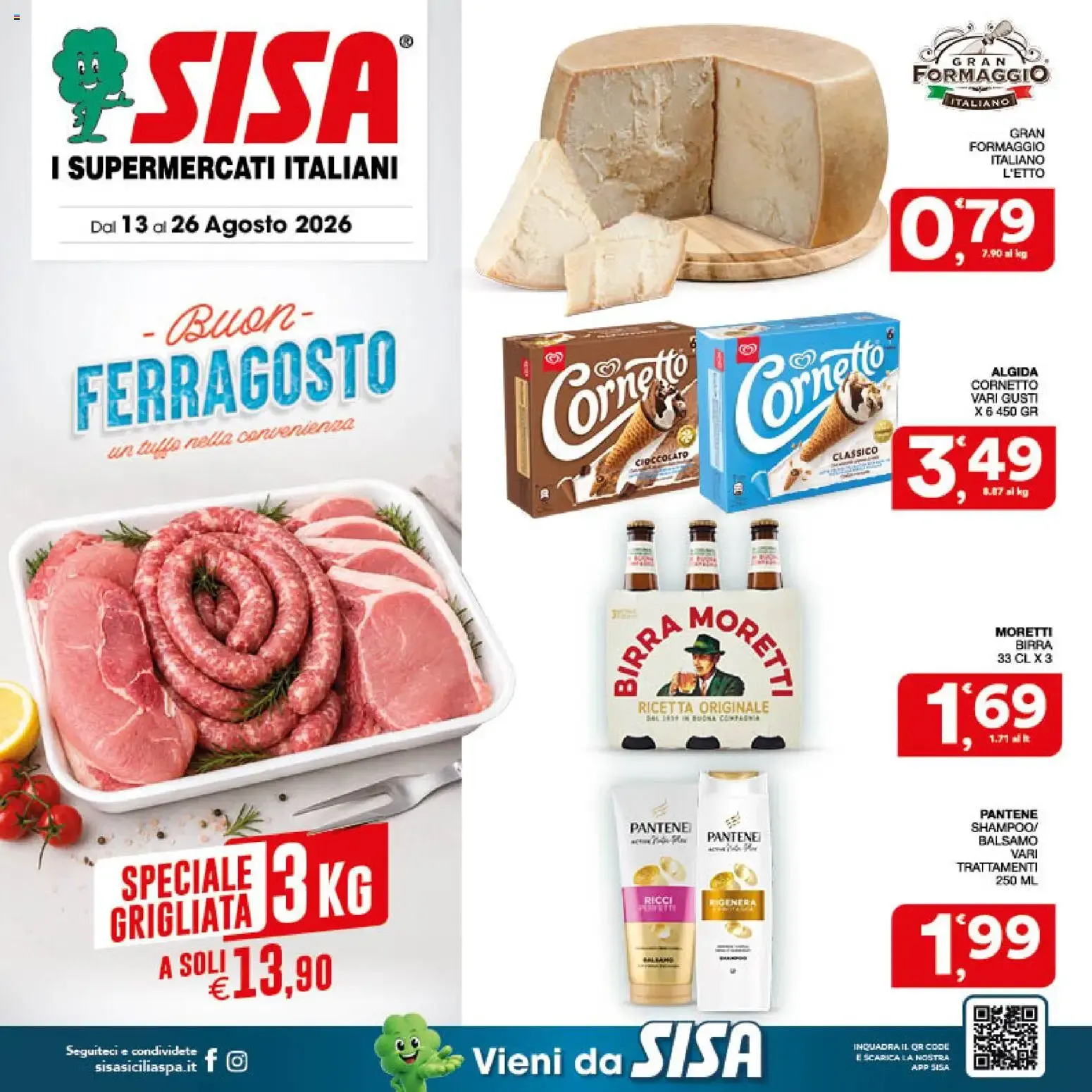 SISA I Supermercati Italiani - Buon Ferragosto da 13 agosto a 26 agosto di 2026 - Pagina del volantino 1