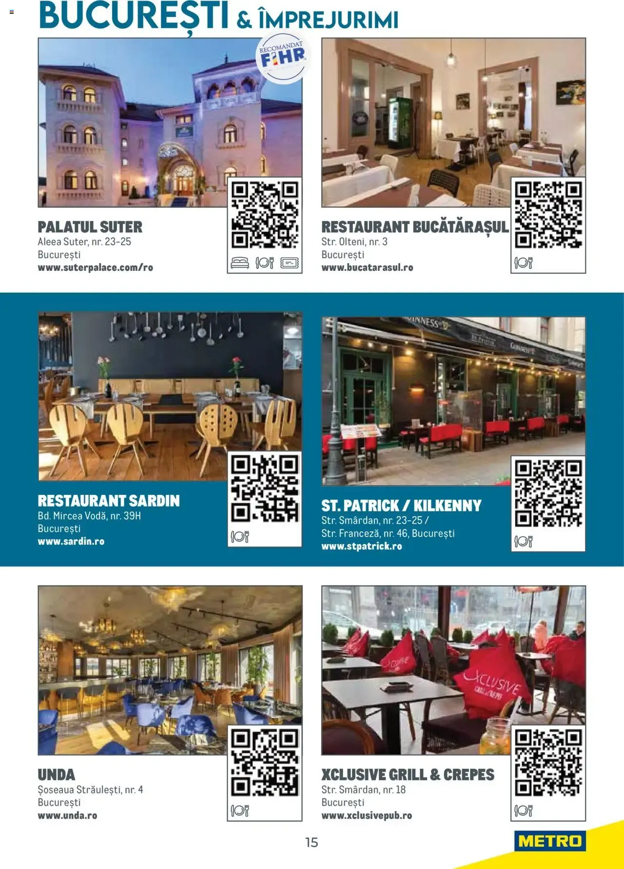 Catalog Metro catalog - Ghid de călătorie România - Oferta 01.08.2025 - 31.12.2026 de la 1 august până la 31 decembrie 2026 - Revista Pagina 15