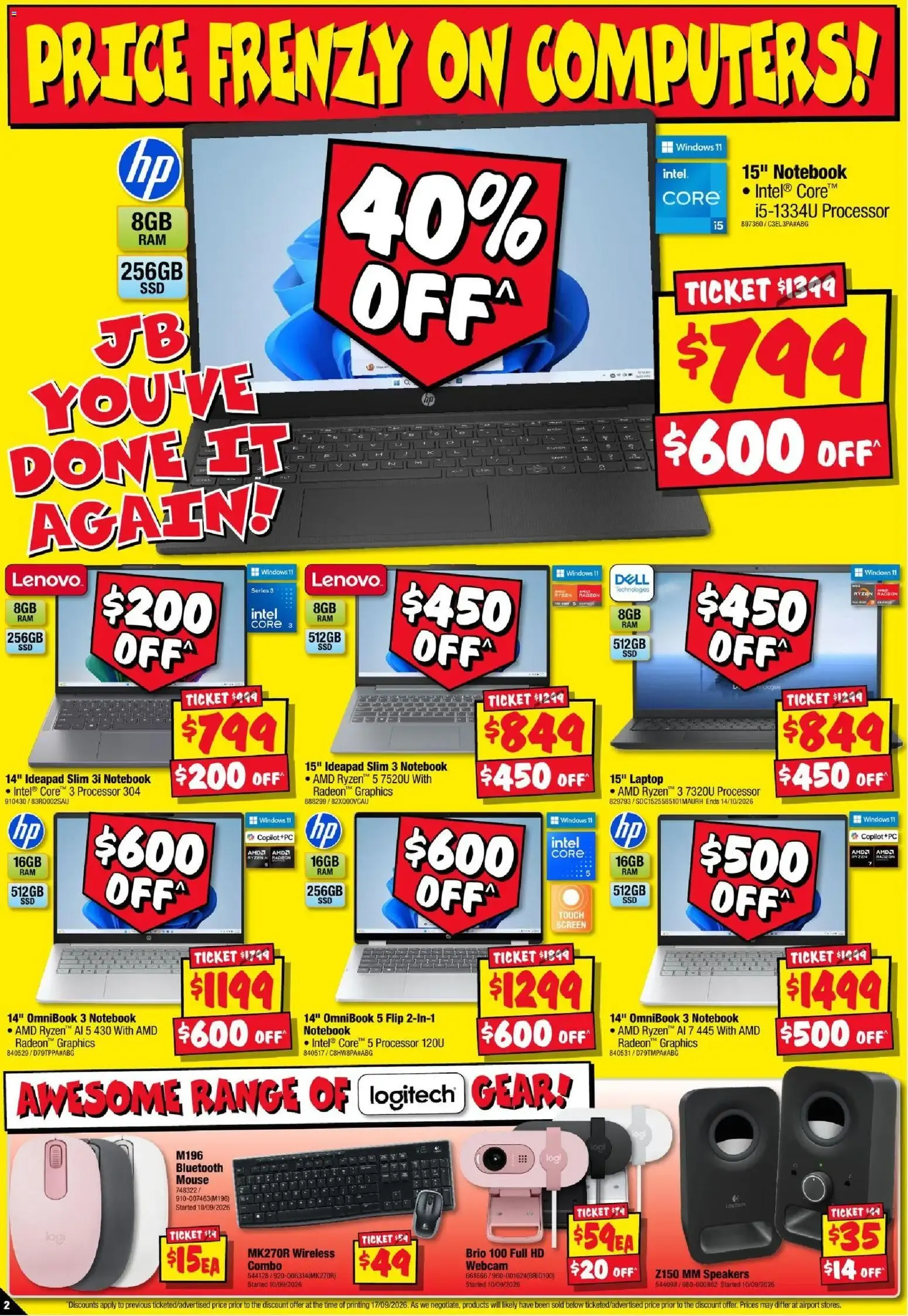 JB HI-FI FOOTY FINALS FRENZY! - Catalogue valid from 24 September to 7 October 2026 - page 2