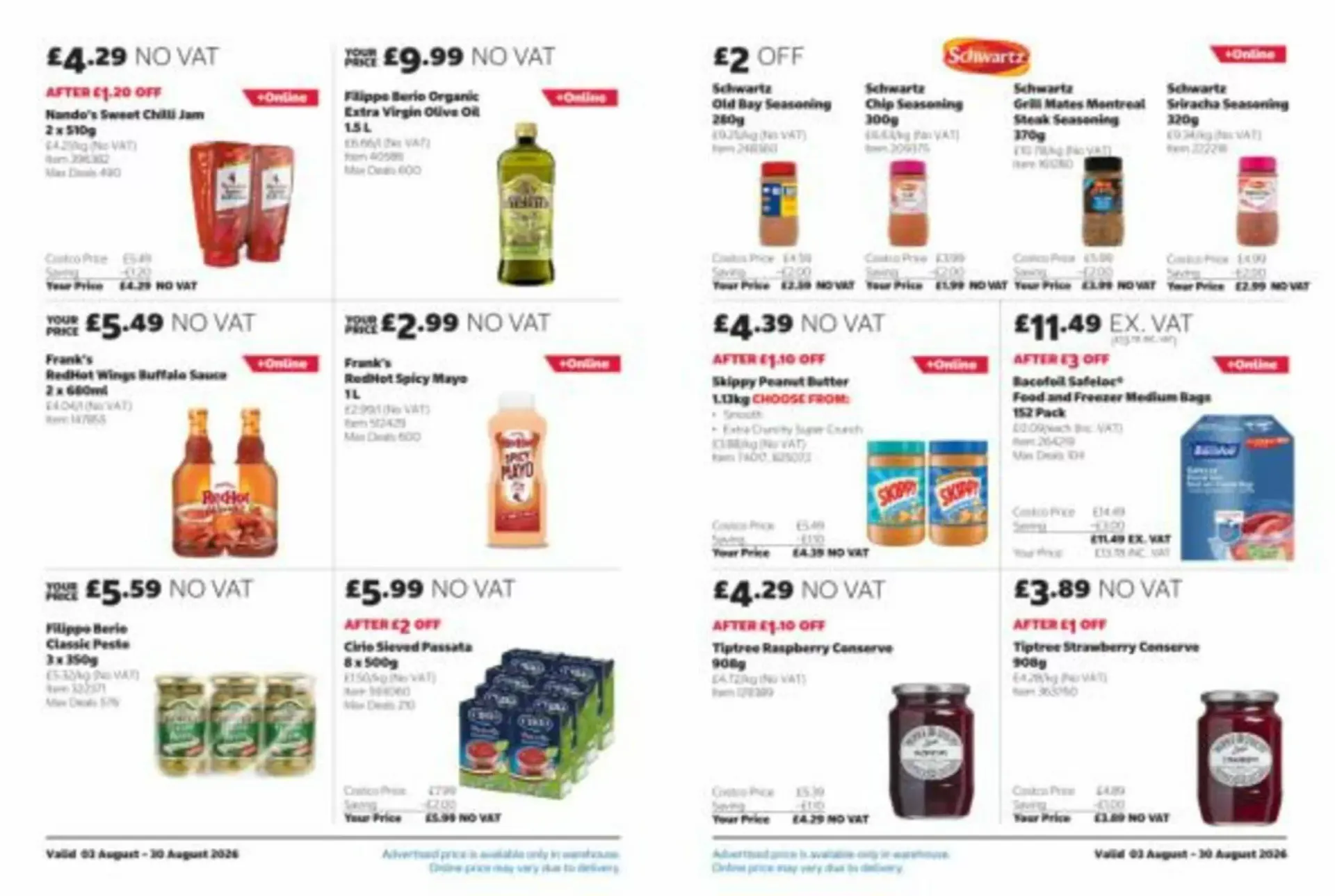 Costco leaflet from 3 August to 30 August 2026 - Catalogue Page 6