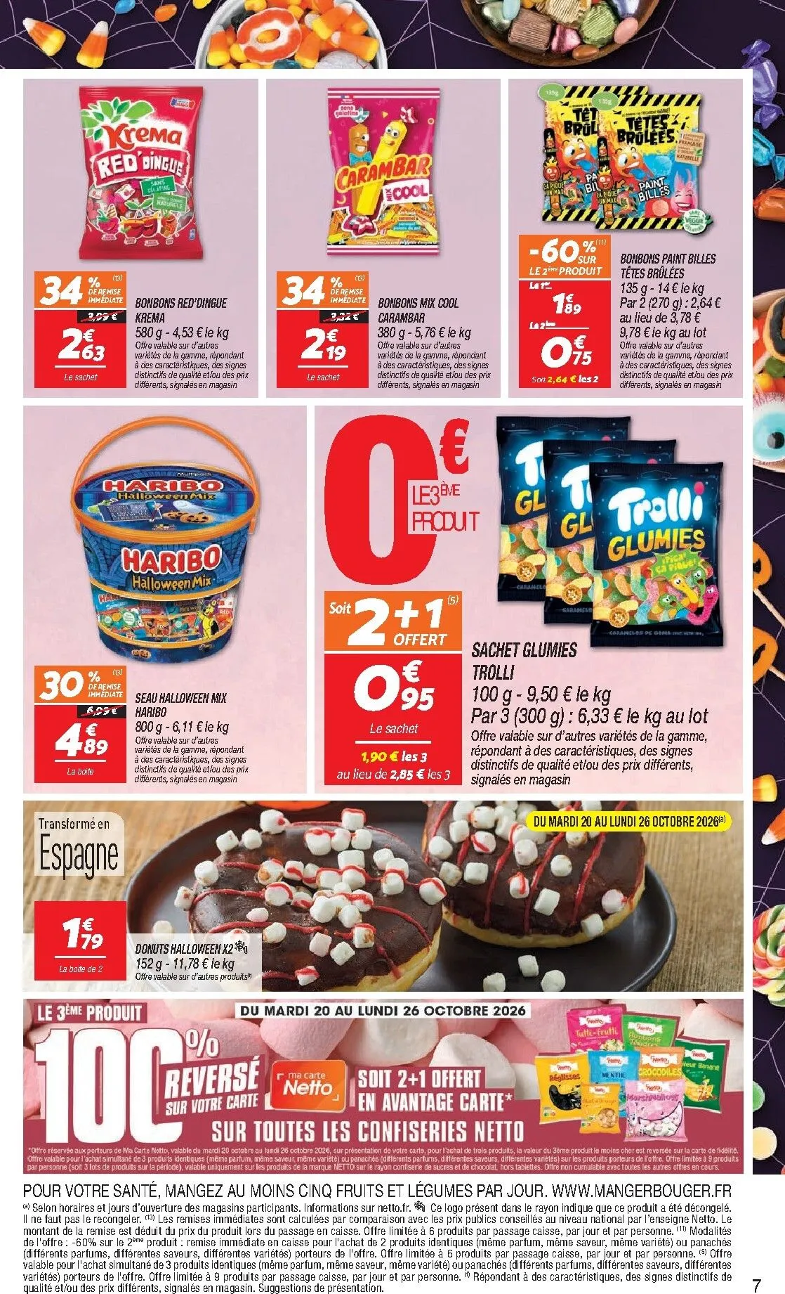 Netto: 100% Reembolso en el 3er Producto de Confitería du 20 octobre au 26 octobre 2026 - Catalogue page 7