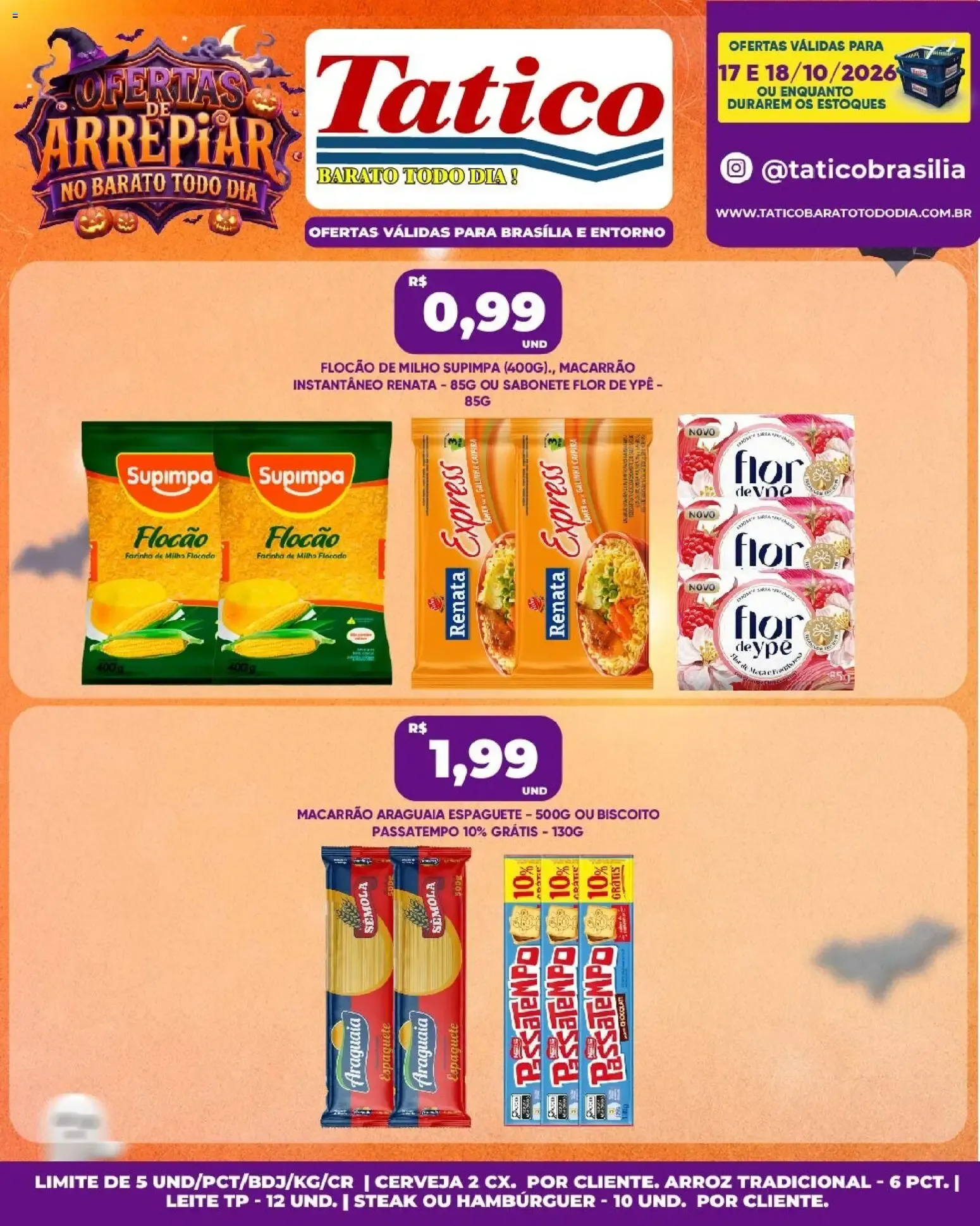 Encarte de Tatico ofertas Fim de Semana de 17/10/2026 | Promoções Online 17 de outubro até 18 de outubro 2026 - Pagina 1