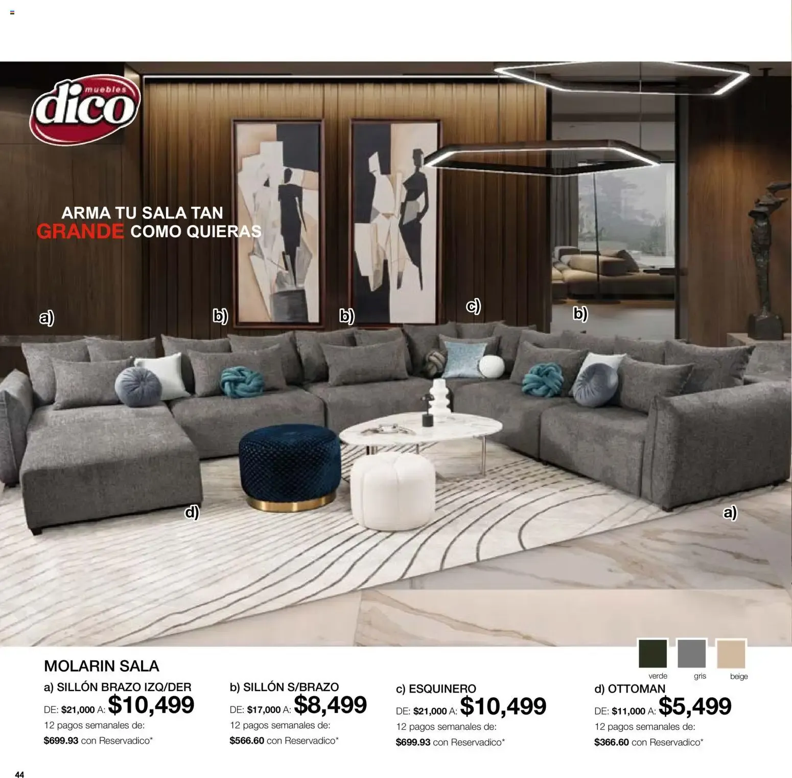 Catálogo de Muebles Dico - Medio Año Medio Precio 1 de julio al 31 de julio 2026 - Pagina 44