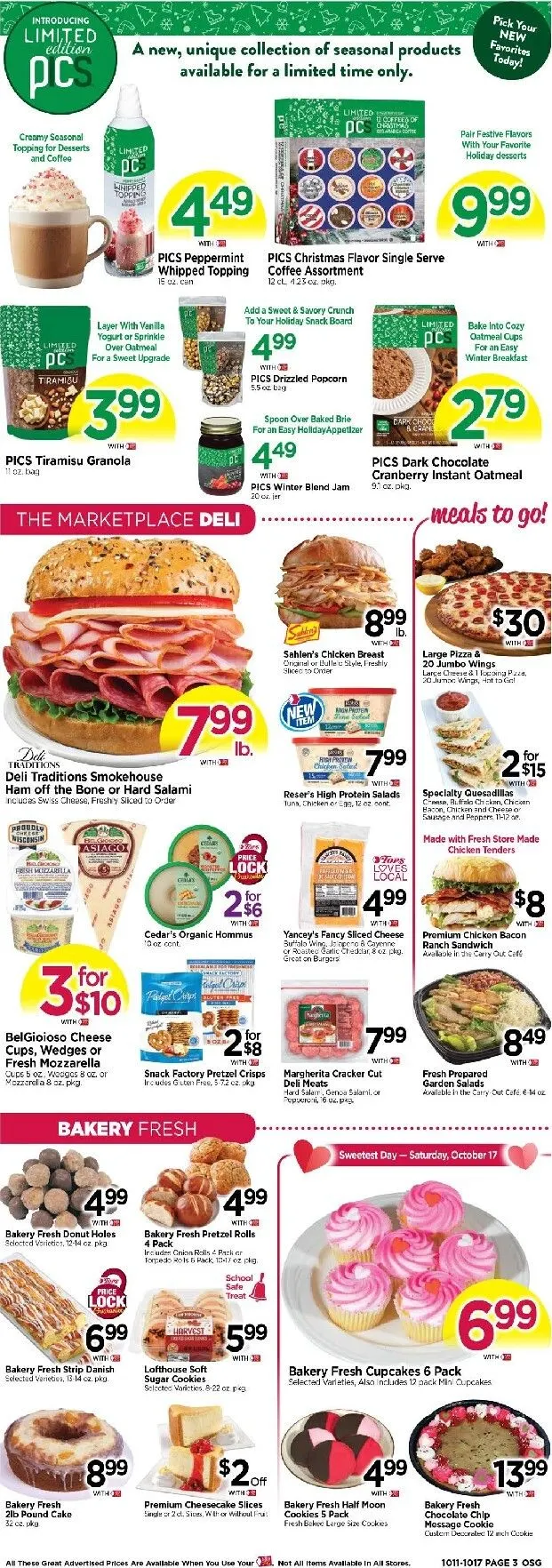 Weekly ad Current Tops Markets leaflet valid from Sunday 10/11/2026 to Saturday 10/17/2026 from October 11 to October 17 2026 - Page 3