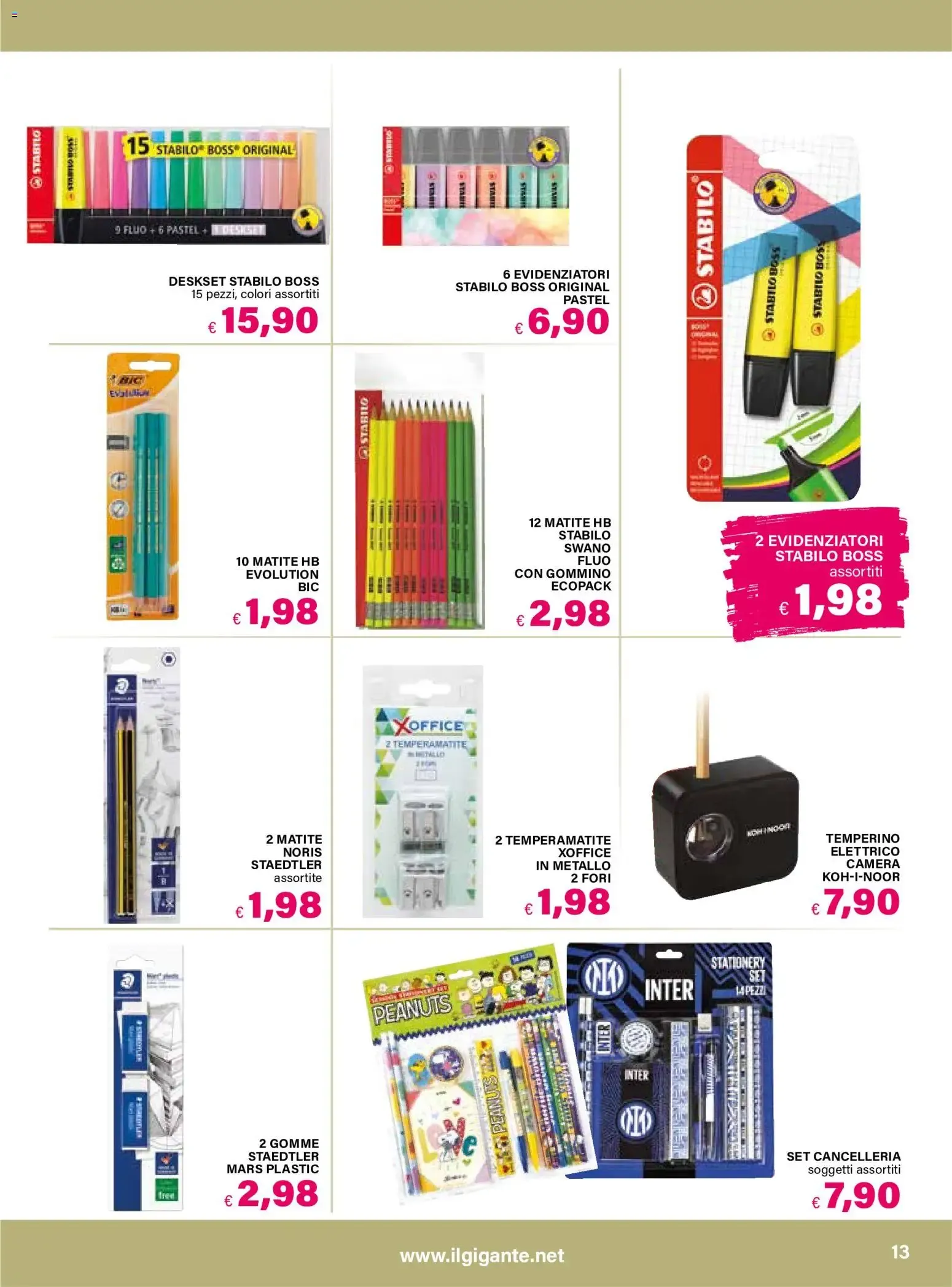 Il Gigante Ipermercati - Catalogo Scuola: Maestreee... Stiamo Tornando! da 6 agosto a 30 settembre di 2026 - Pagina del volantino 13