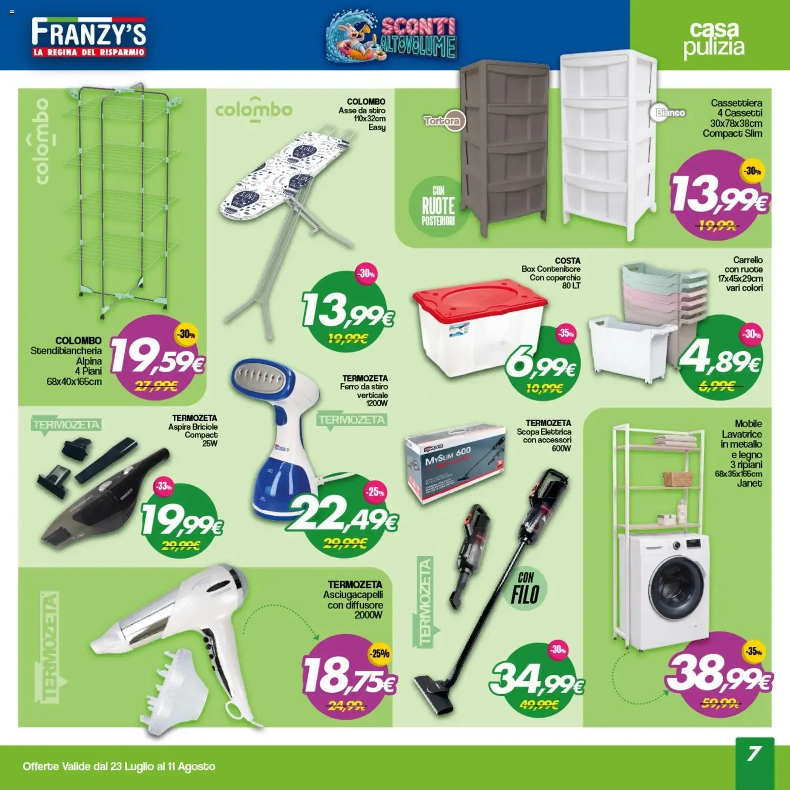 Franzy's Sconti Altovolume da 23 luglio a 11 agosto di 2026 - Pagina del volantino 7
