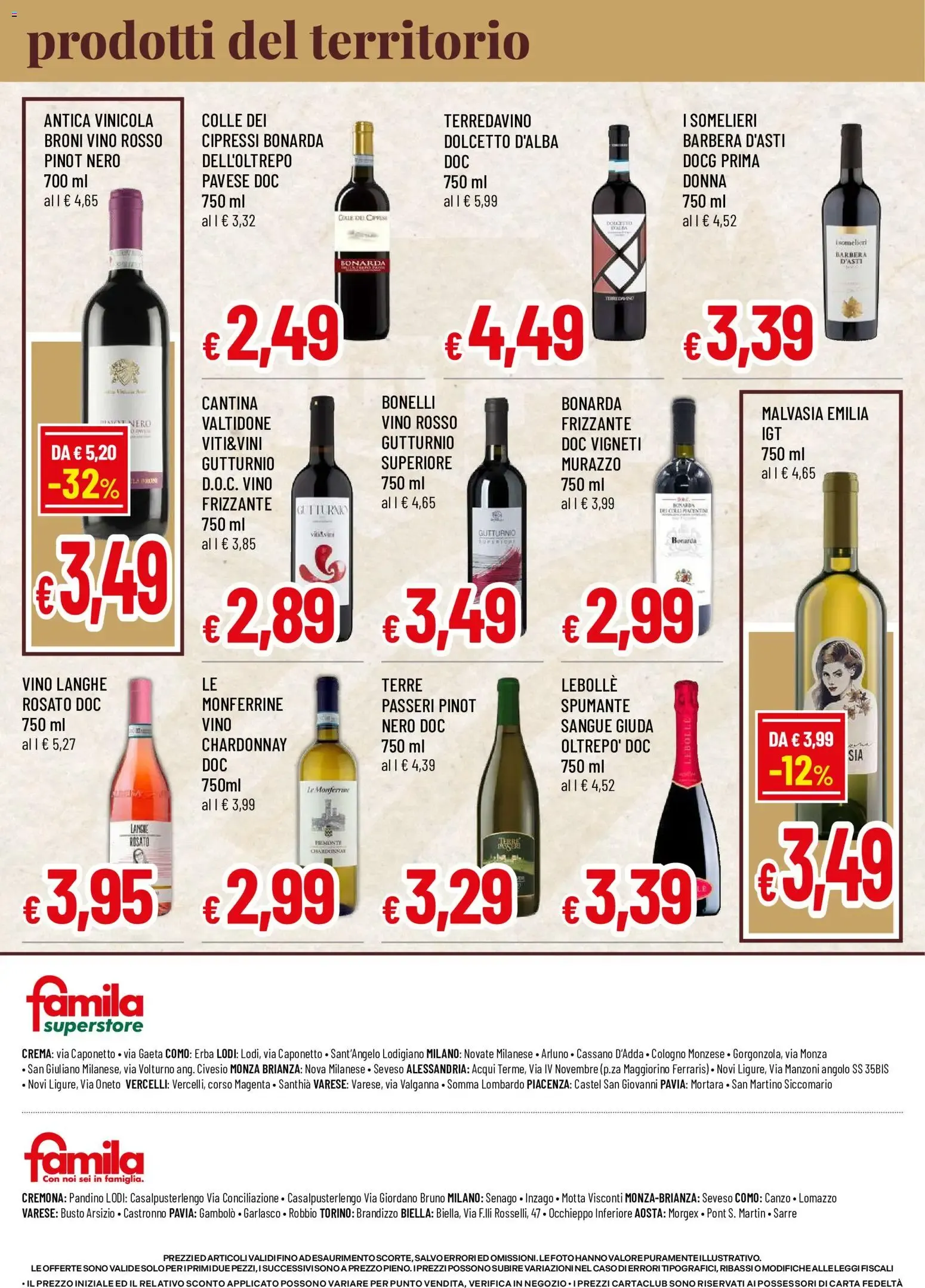 Nuovo Famila volantino Prodotti del Territorio dal 03/09/2026 > offerte anteprima 🛍️ da 3 settembre a 16 settembre di 2026 - Pagina del volantino 4