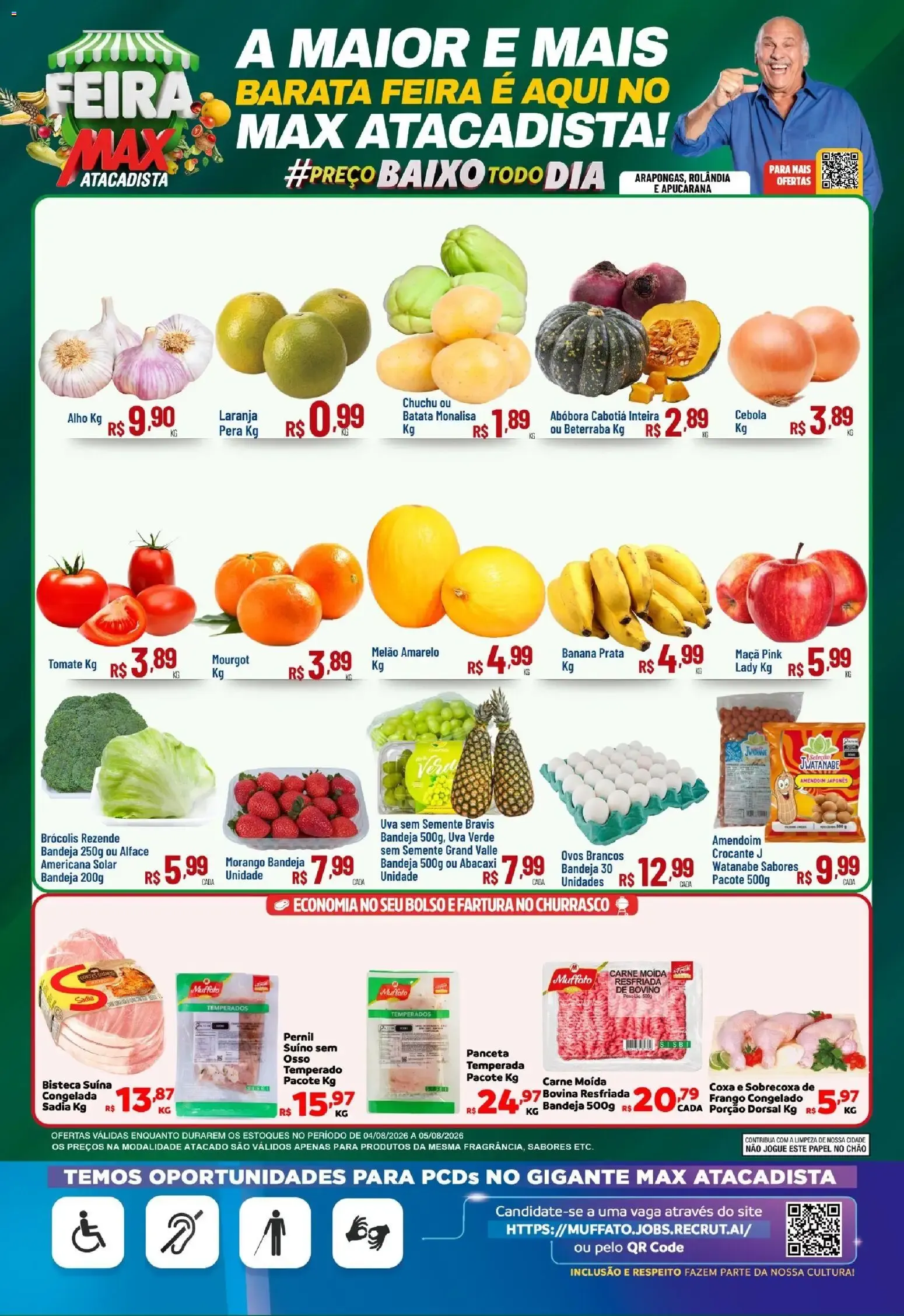 Max Atacadista ofertas Feira de 04/08/2026 | Promoções Online