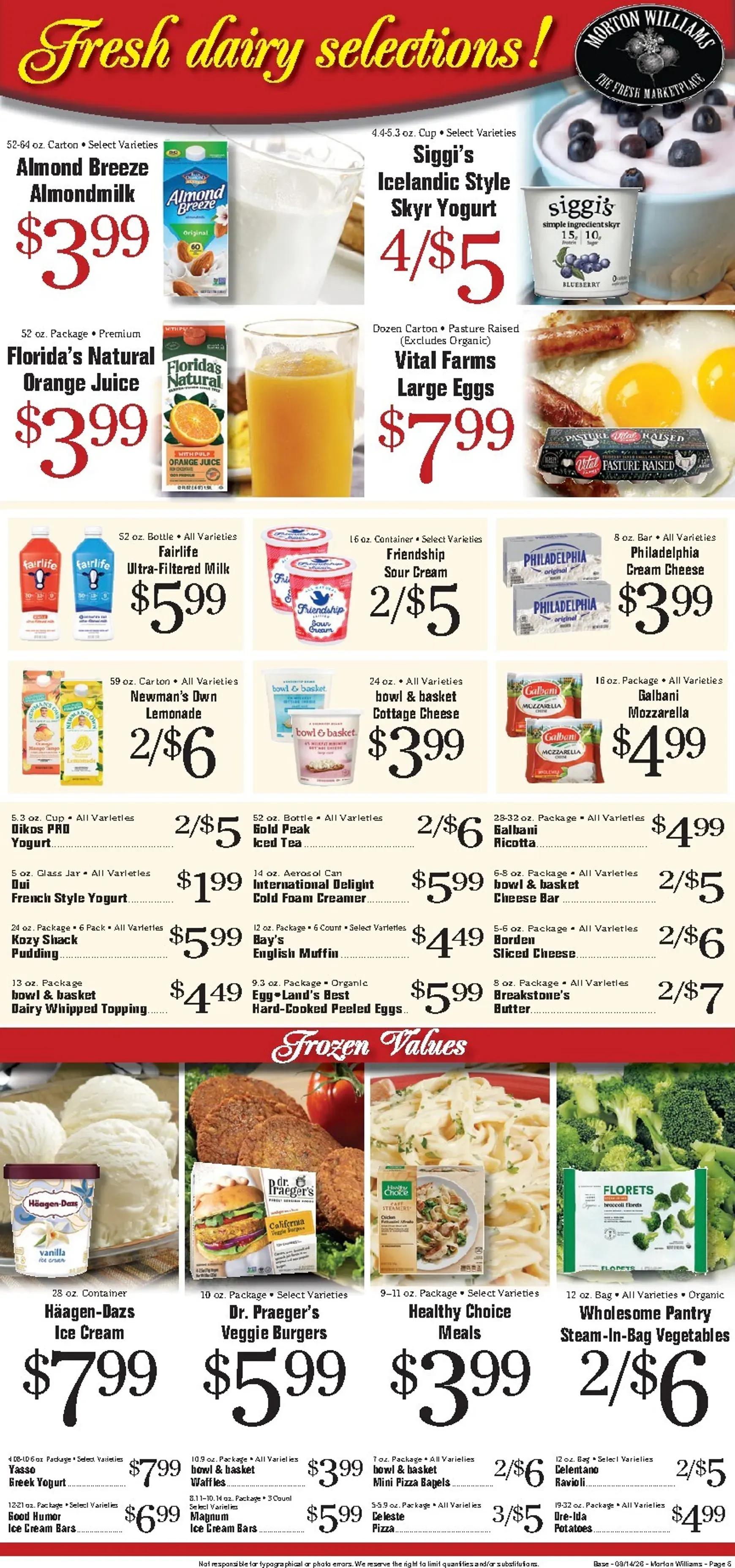 Weekly ad Current Morton Williams - Manhattan / Jersey City leaflet valid from Friday 08/14/2026 to Thursday 08/20/2026 from August 14 to August 20 2026 - Page 5