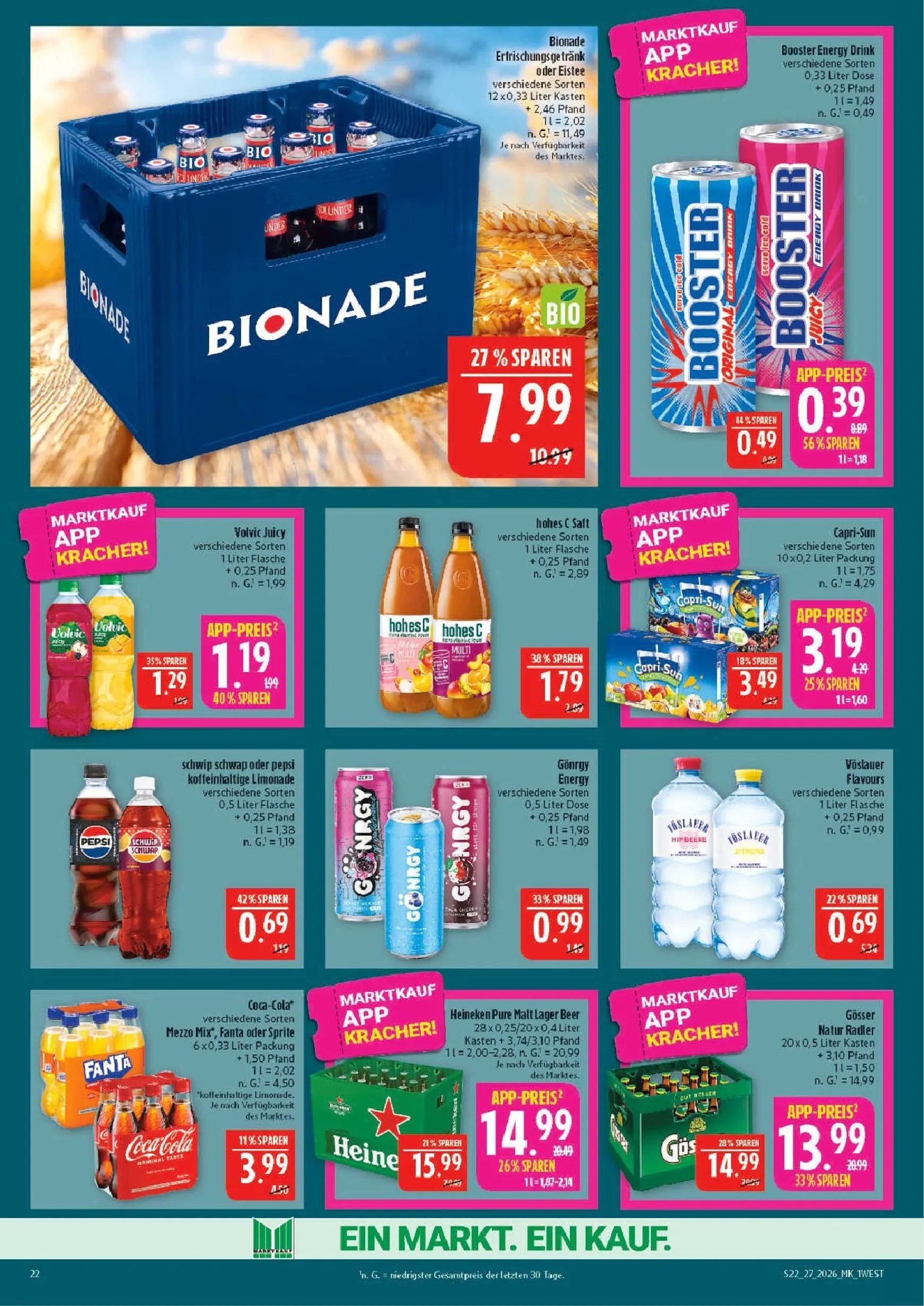 Marktkauf Prospekt nächste Woche – von Montag 29.06.2026 bis Samstag 04.07.2026 von 29. Juni bis 4. Juli 2026 - Prospekt seite 22