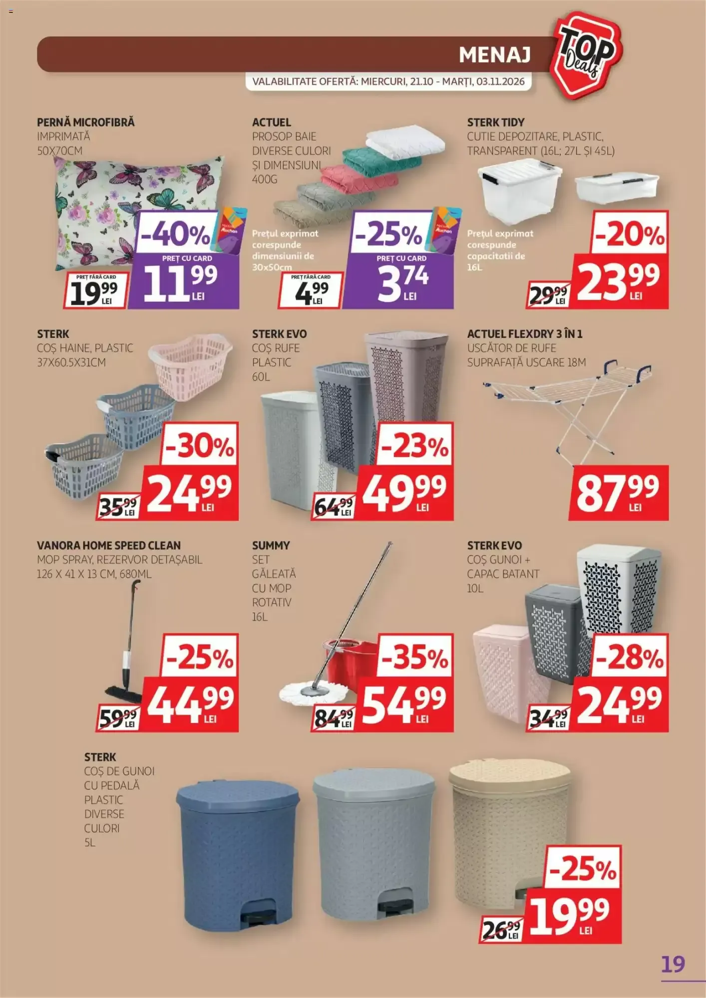 Catalog Catalog Auchan de la 21 octombrie până la 3 noiembrie 2026 - Revista Pagina 19