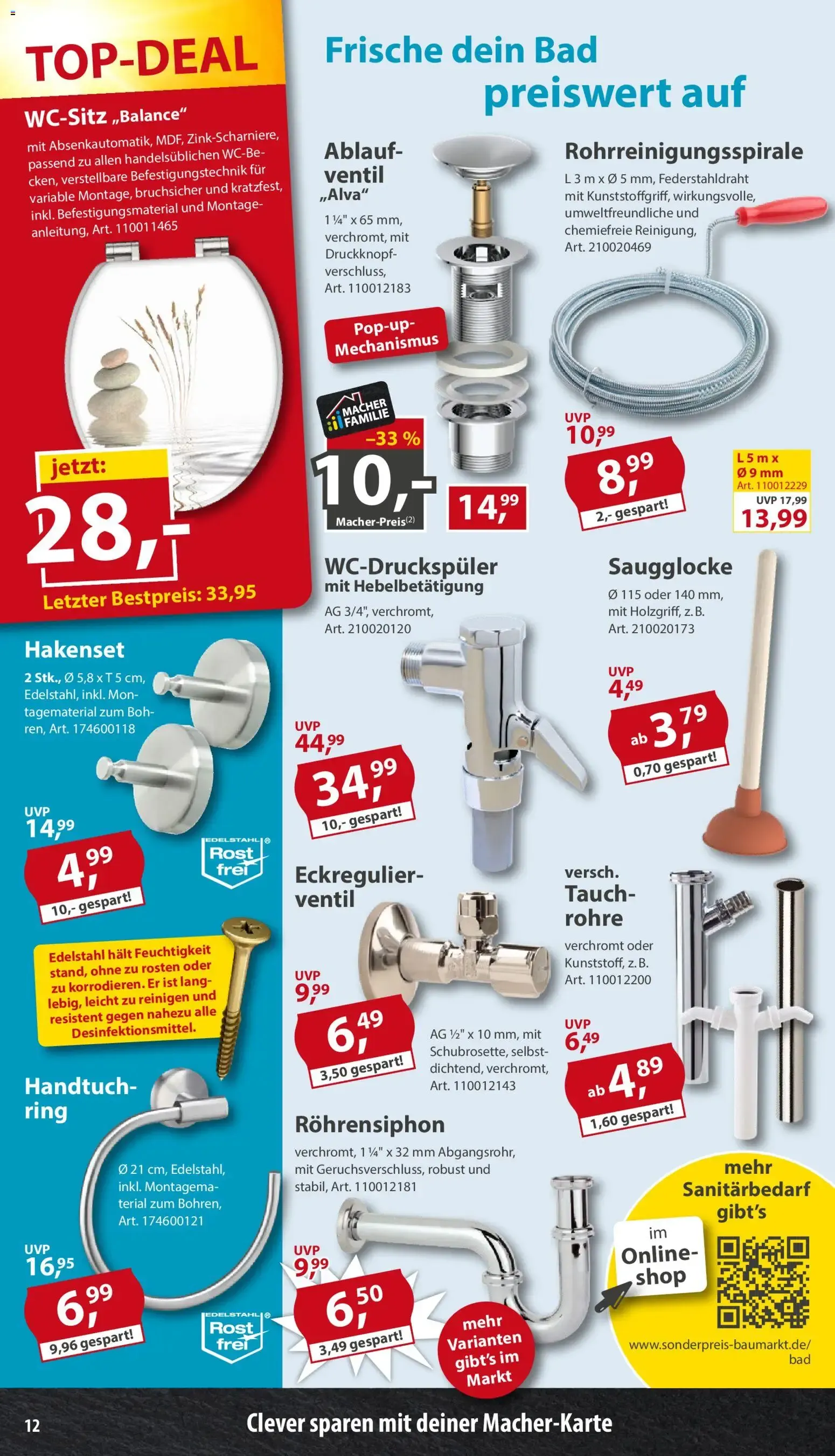 Sonderpreis Baumarkt Prospekt (ab 03.10.2026) zum Blättern von 3. Oktober bis 9. Oktober 2026 - Prospekt seite 12