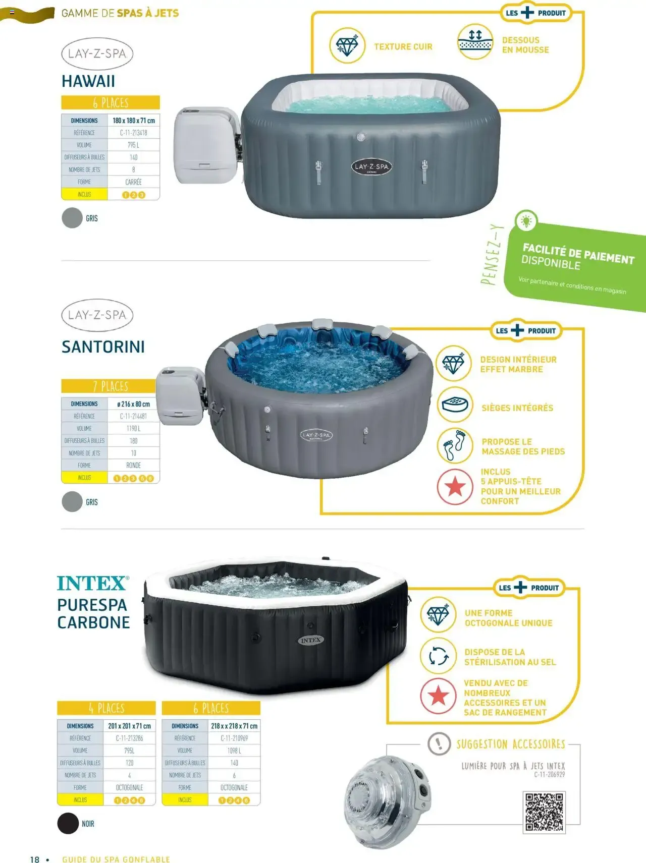 Cash Piscines Guide spas gonflables à partir du 01/03/2024 - promo en ligne du 1 mars au 30 septembre 2026 - Catalogue page 18