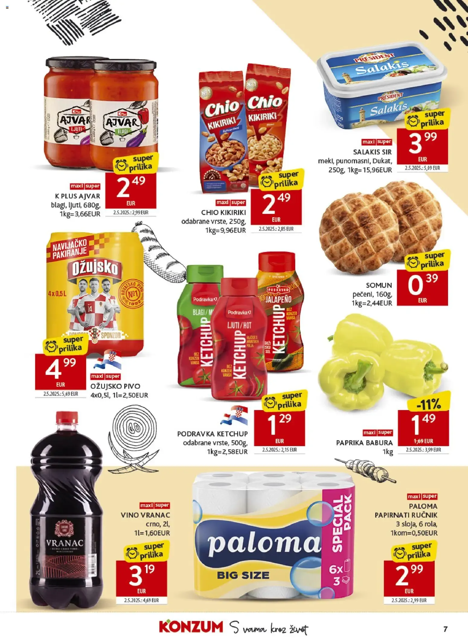 Katalog Konzum Katalog novi od 15.07.2026 na listanje > letak digitalni od 15. srpnja do 21. srpnja 2026. - Pregled Stranica 7