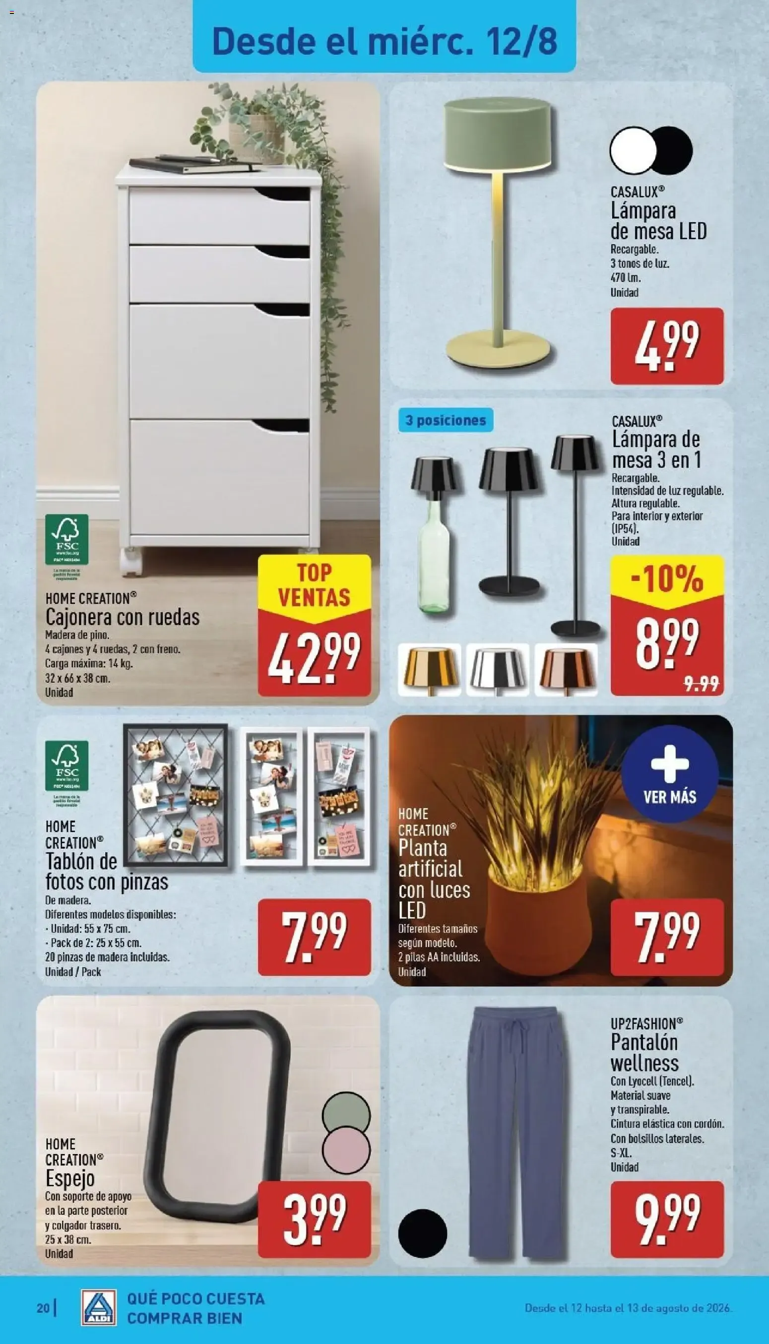 Catálogo de Aldi: Frescura a precios para tirarse a la piscina. 10 de agosto al 16 de agosto 2026 - Página 20