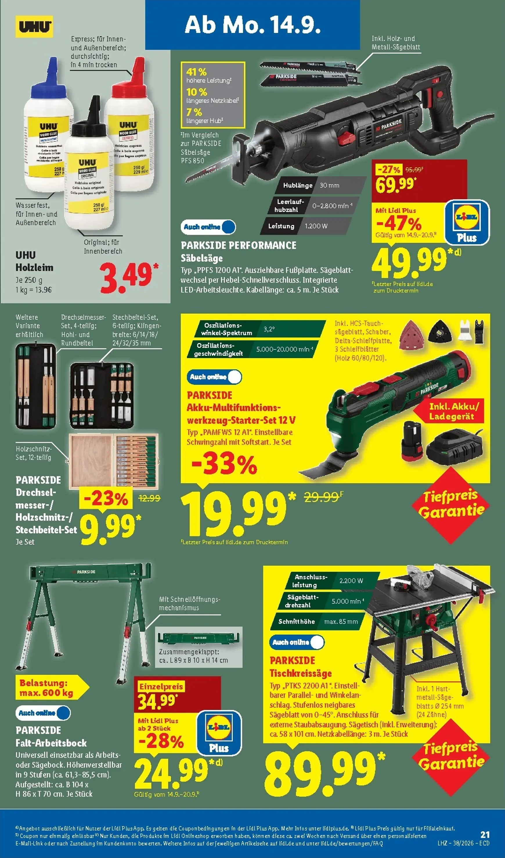 Lidl - Nonfood Prospekt nächste Woche – von Montag 14.09.2026 bis Samstag 19.09.2026 von 14. September bis 19. September 2026 - Prospekt seite 15