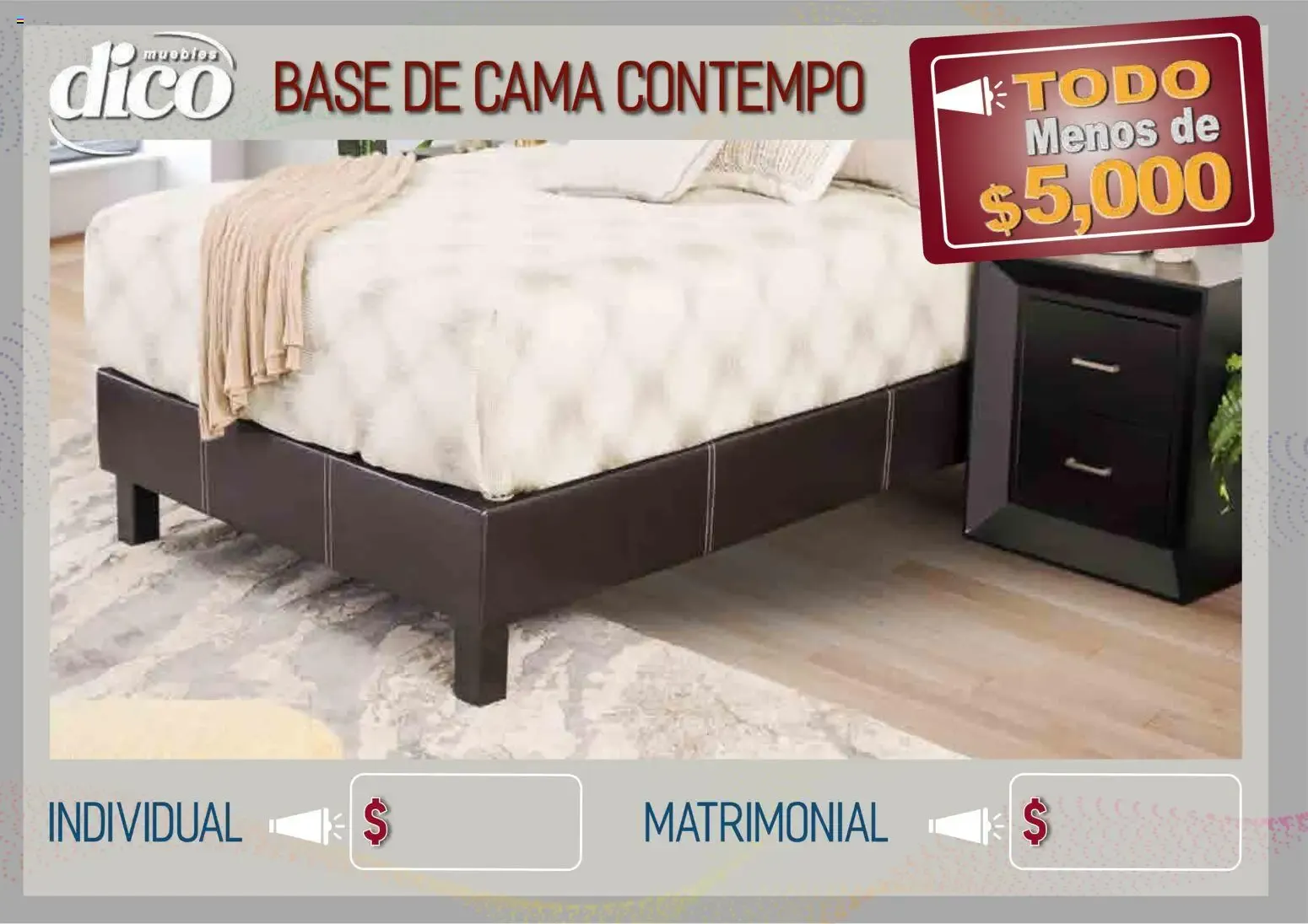 Catálogo de Muebles Dico - Todo Menos de $5,000 9 de abril al 31 de diciembre 2026 - Pagina 11