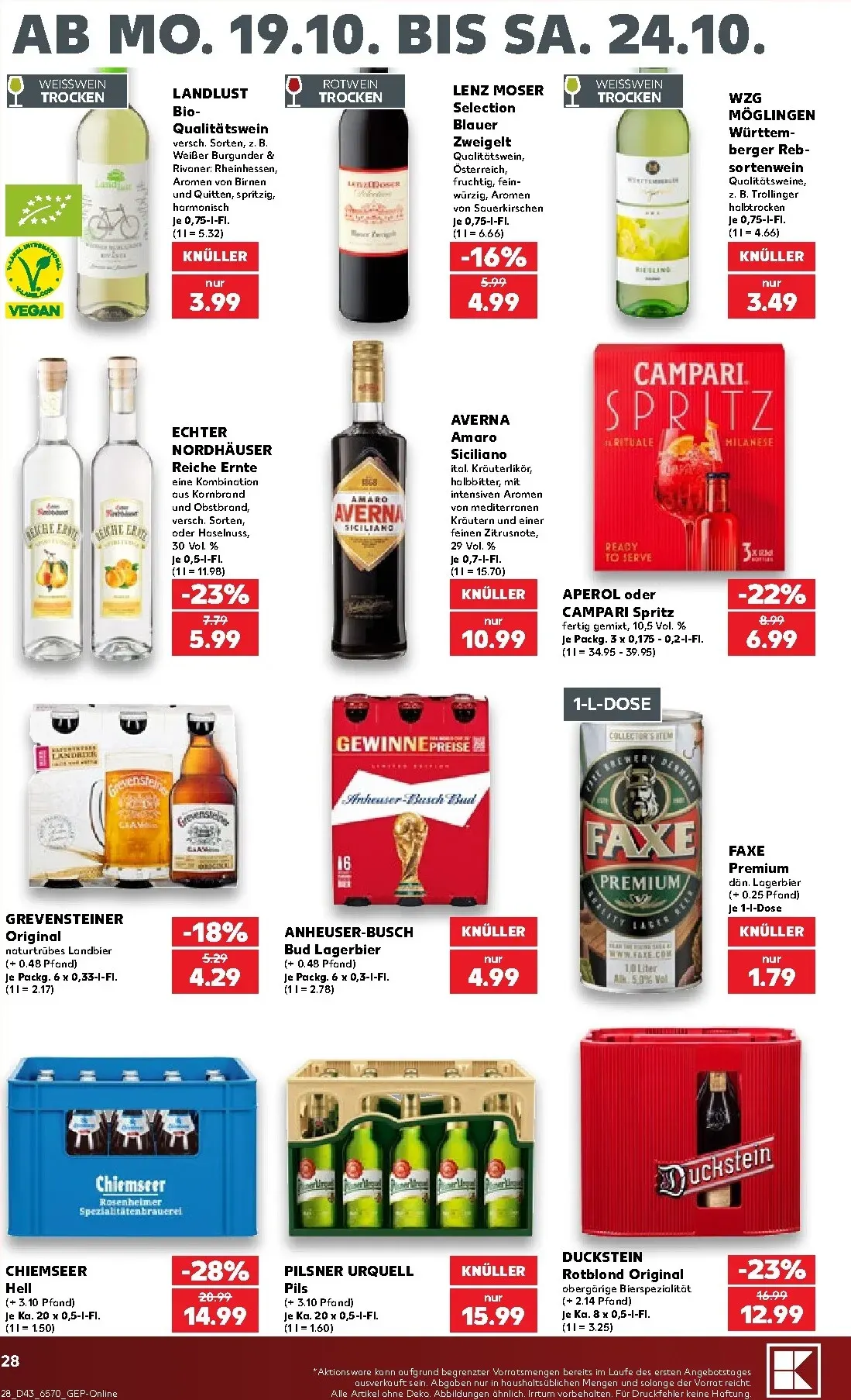 Kaufland Prospekt nächste Woche – von Montag 19.10.2026 bis Samstag 24.10.2026 von 19. Oktober bis 24. Oktober 2026 - Prospekt seite 29