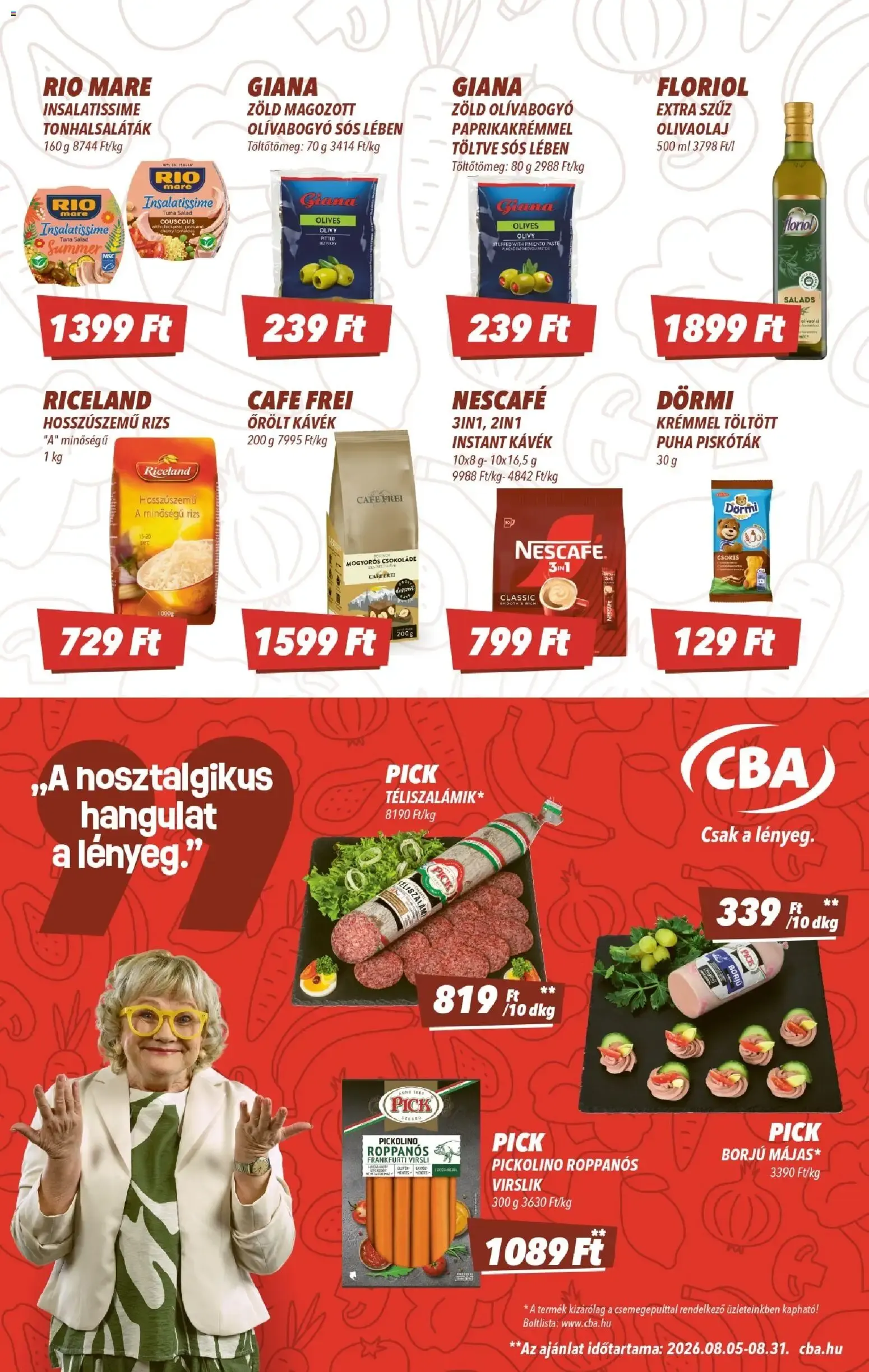 Katalógus CBA akciós újság - 2026.08.13. -tól/töl > akció, lapozható szórólap 🛍️ augusztus 13.-tól augusztus 19.-ig 2026. - Oldal 3