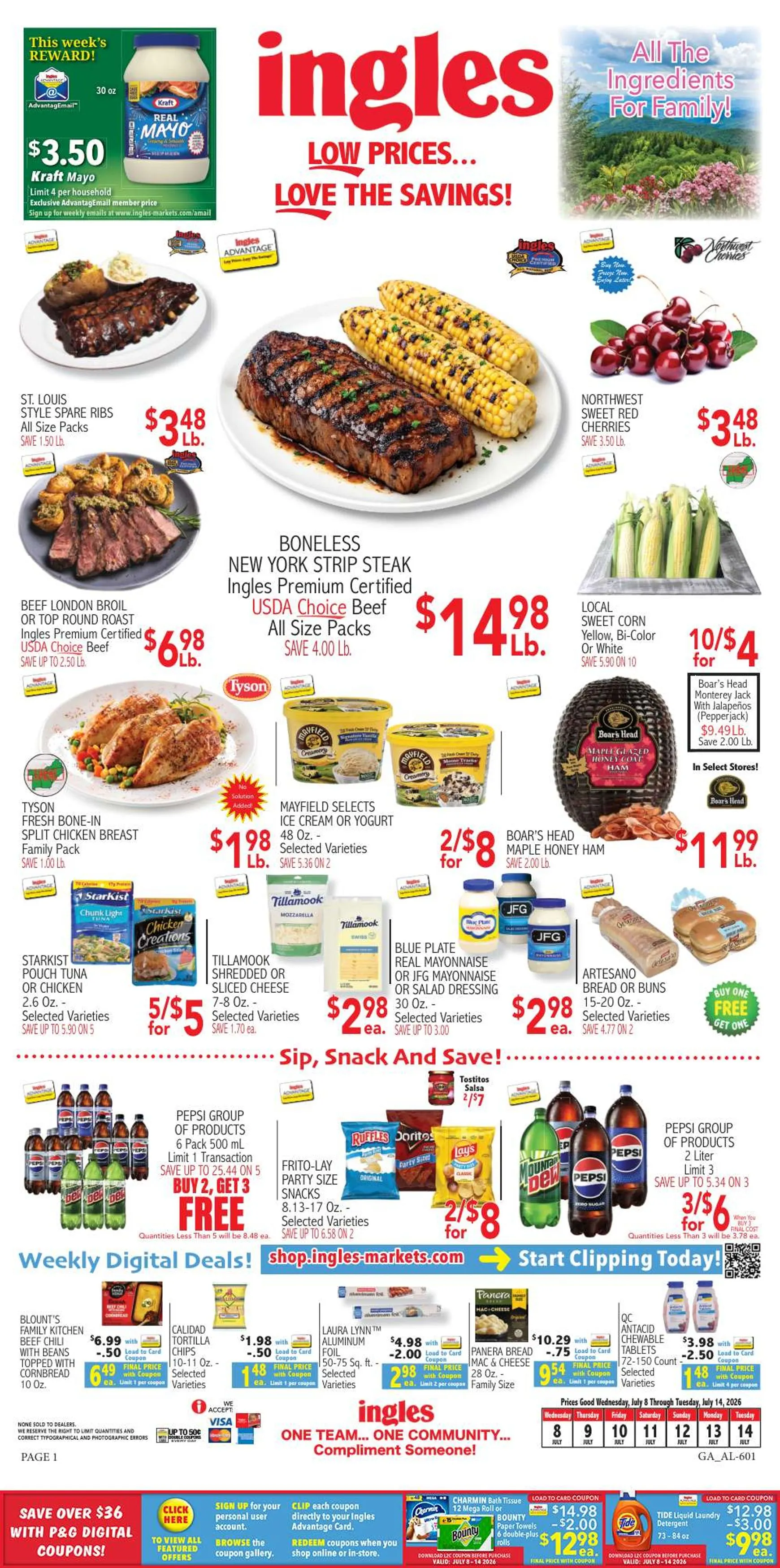 Weekly ad Current Ingles Markets leaflet valid from Wednesday 07/08/2026 to Tuesday 07/14/2026 from July 8 to July 14 2026 - Page 7