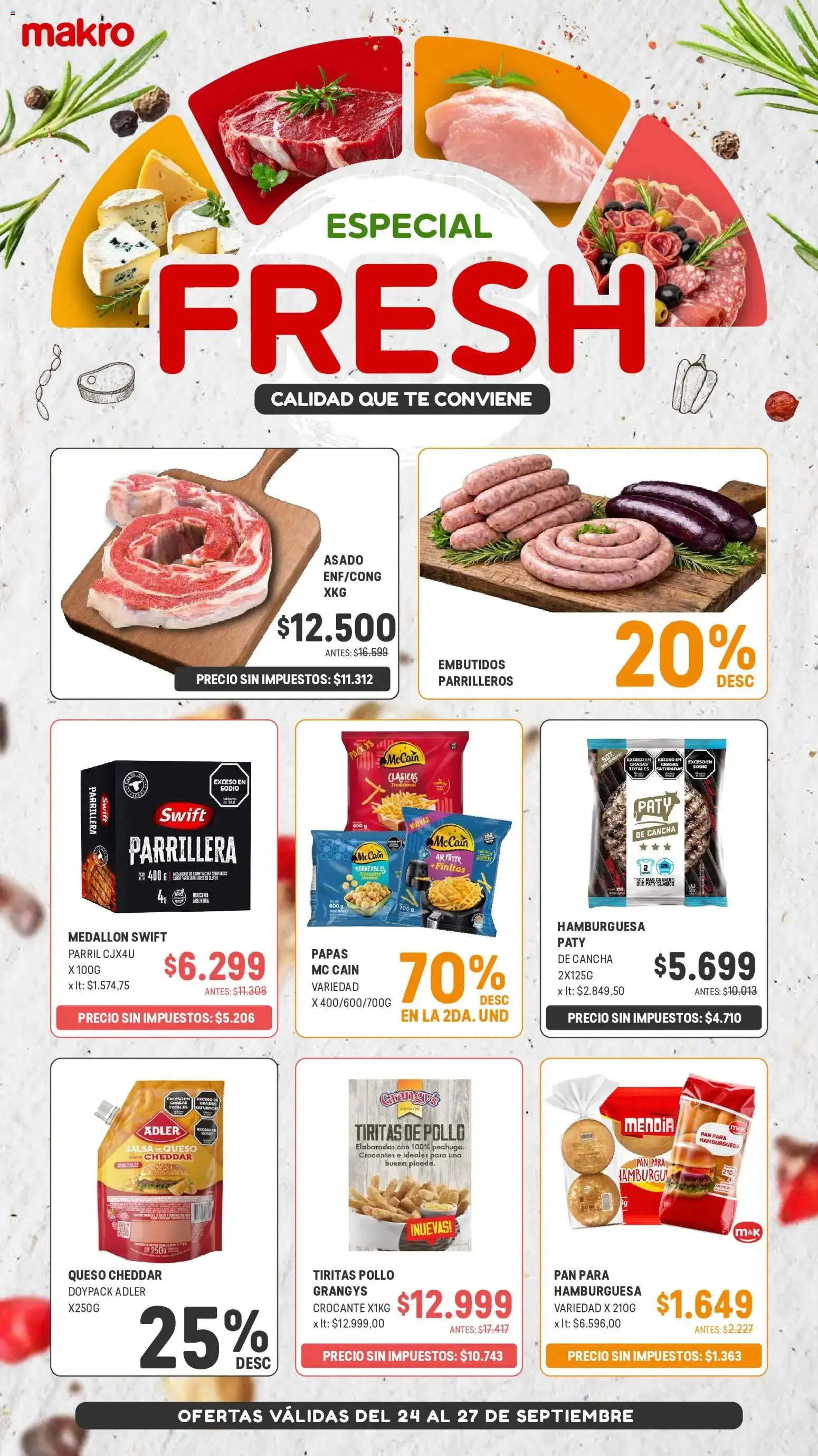 Ofertas de Makro - Especial de frescos del 24/09/2026 - 27/09/2026 24 de septiembre al 27 de septiembre 2026 - Página 1 del catálogo