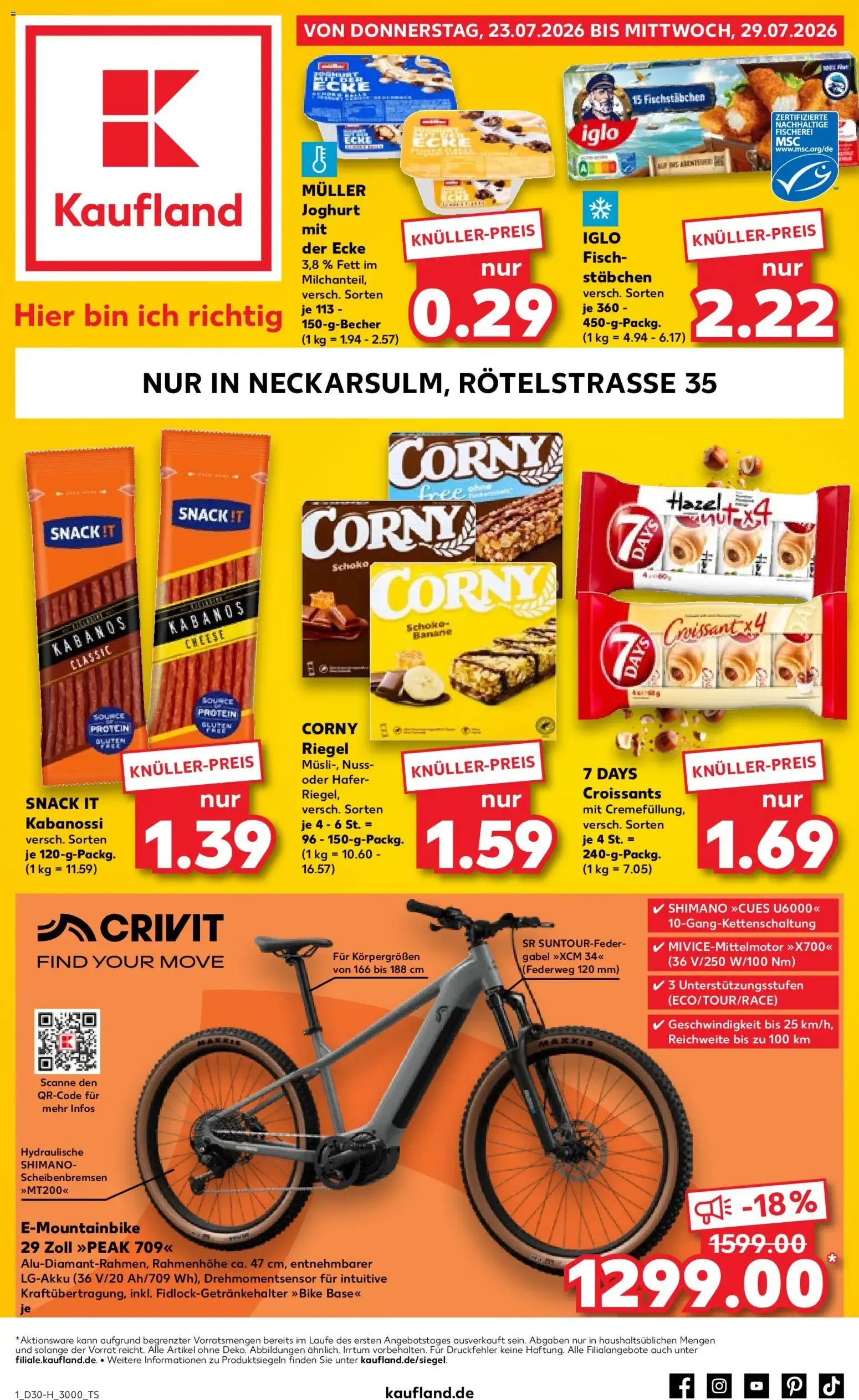 Kaufland DE folder vanaf 23-07-2026 || NIEUWE van 23 juli tot 29 juli 2026 - Folder pagina 1