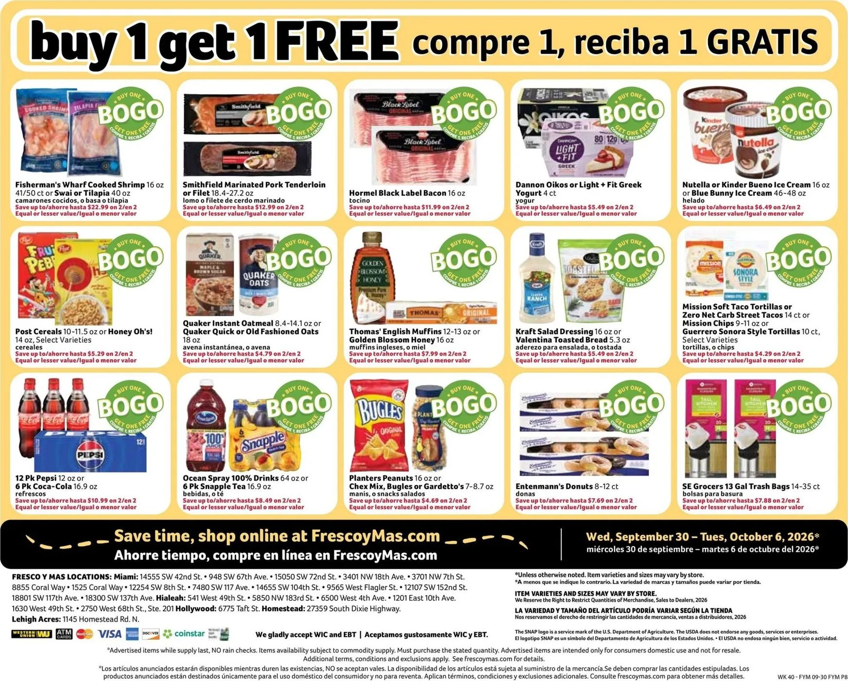 Weekly ad Fresco Supermarkets Weekly Specials from September 30 to October 6 2026 - Page 8