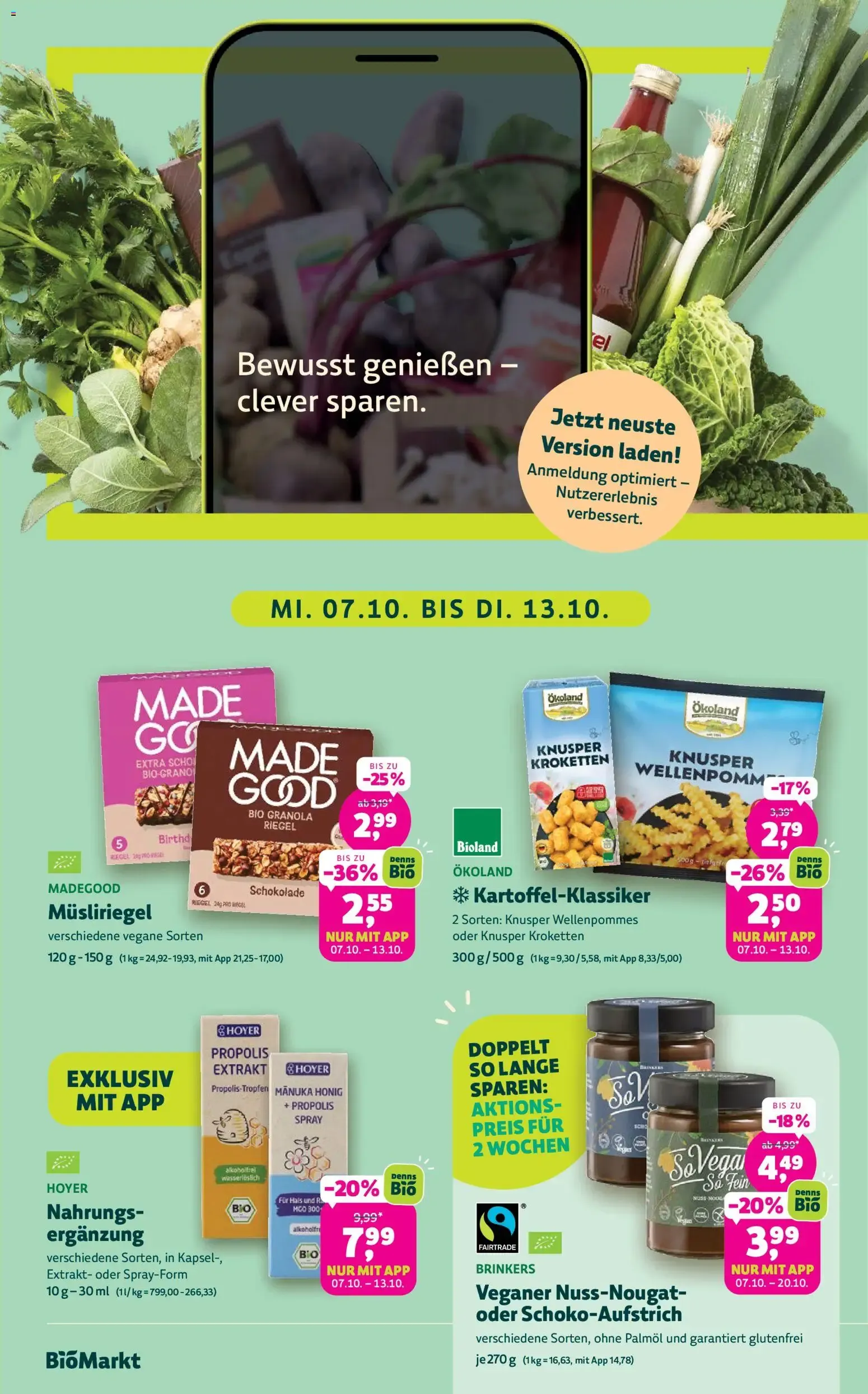 BioMarkt Prospekt (ab 07.10.2026) zum Blättern von 7. Oktober bis 20. Oktober 2026 - Prospekt seite 2