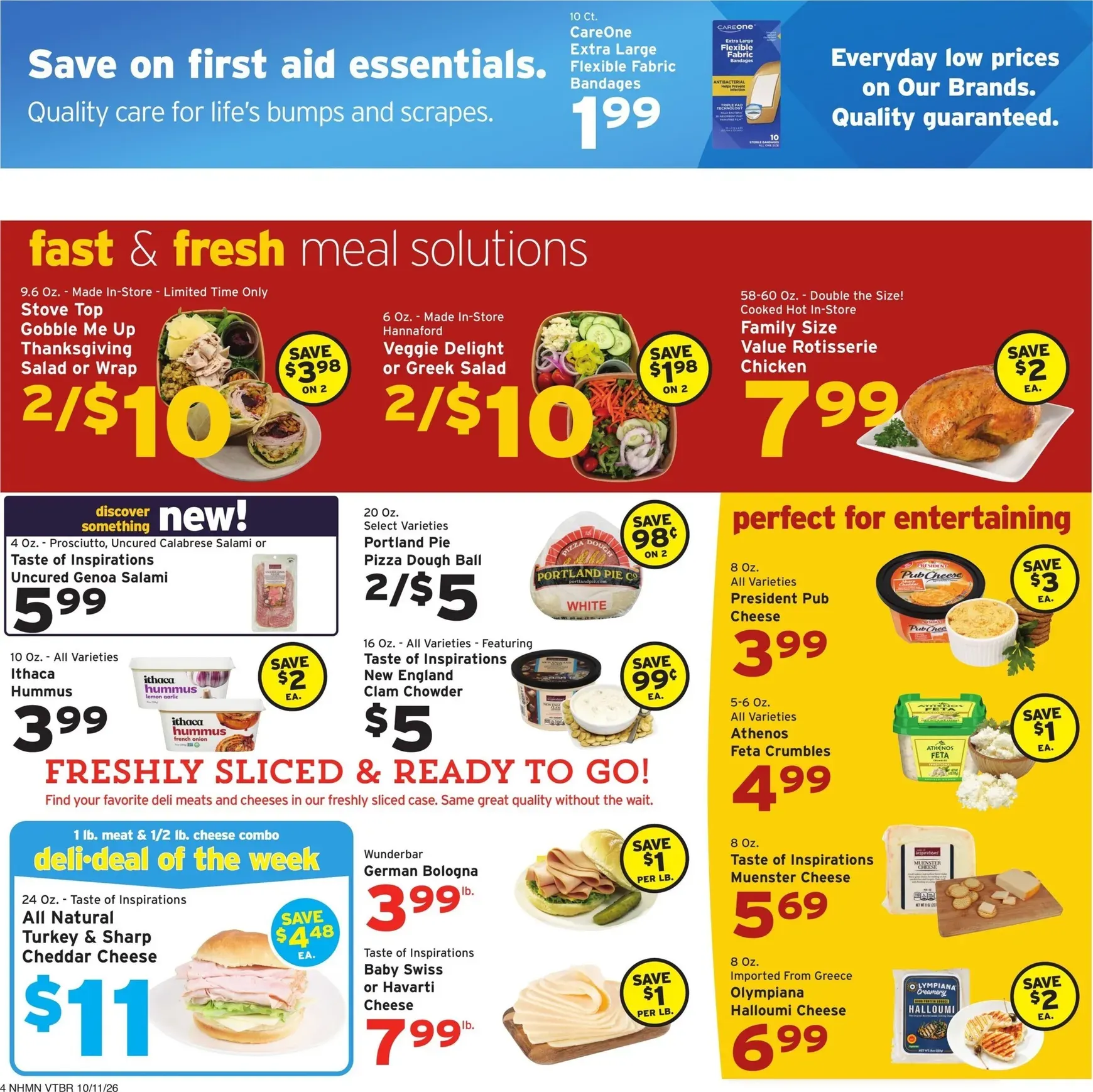 Weekly promotion Current Hannaford leaflet valid from Sunday 10/11/2026 to Saturday 10/17/2026 spanning from October 11 to October 17 2026 - Page 4 for Catalogue 365