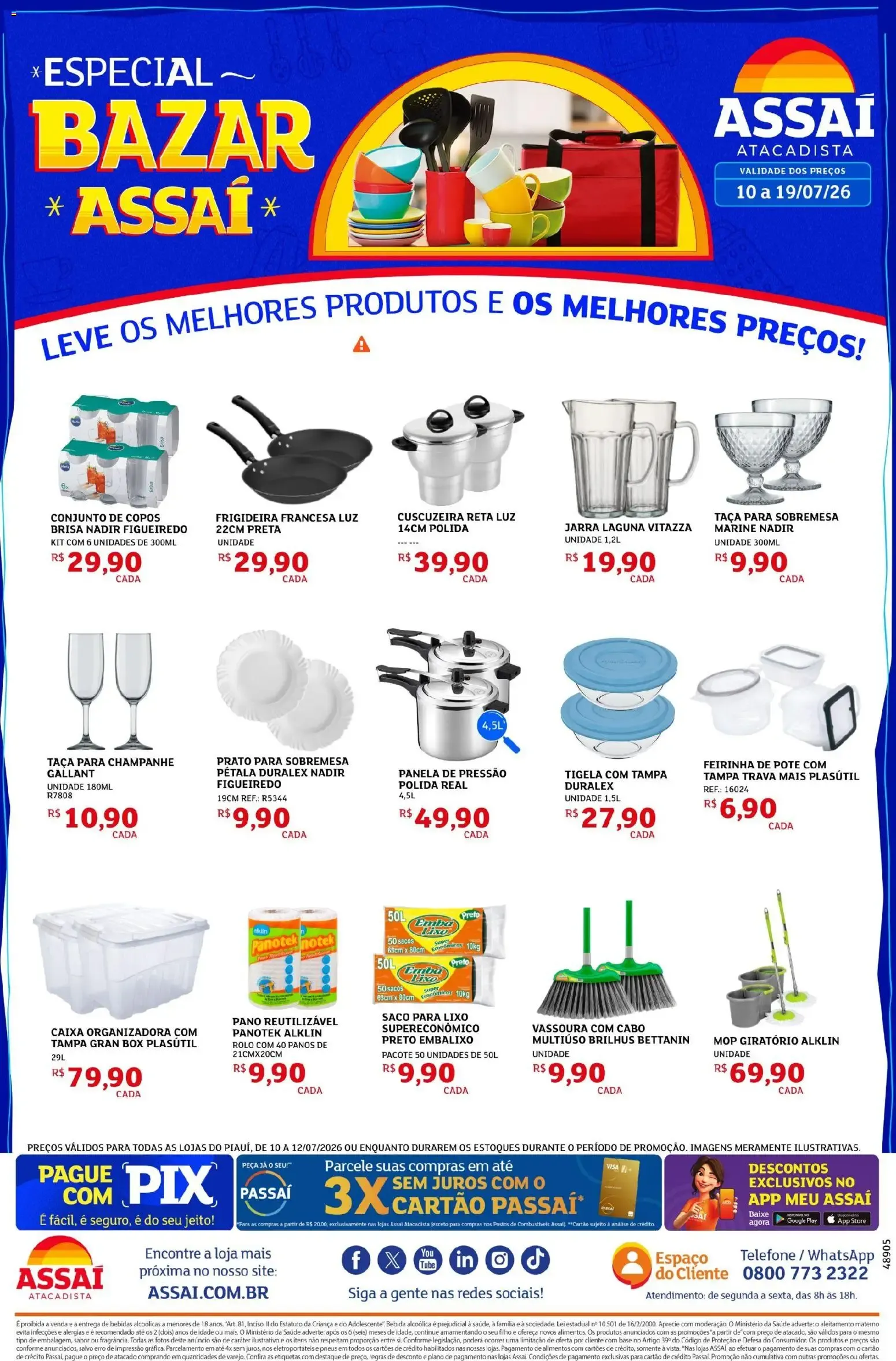Encarte de Assaí Atacadista - Especial Bazar Assaí 10 de julho até 19 de julho 2026 - Pagina 1