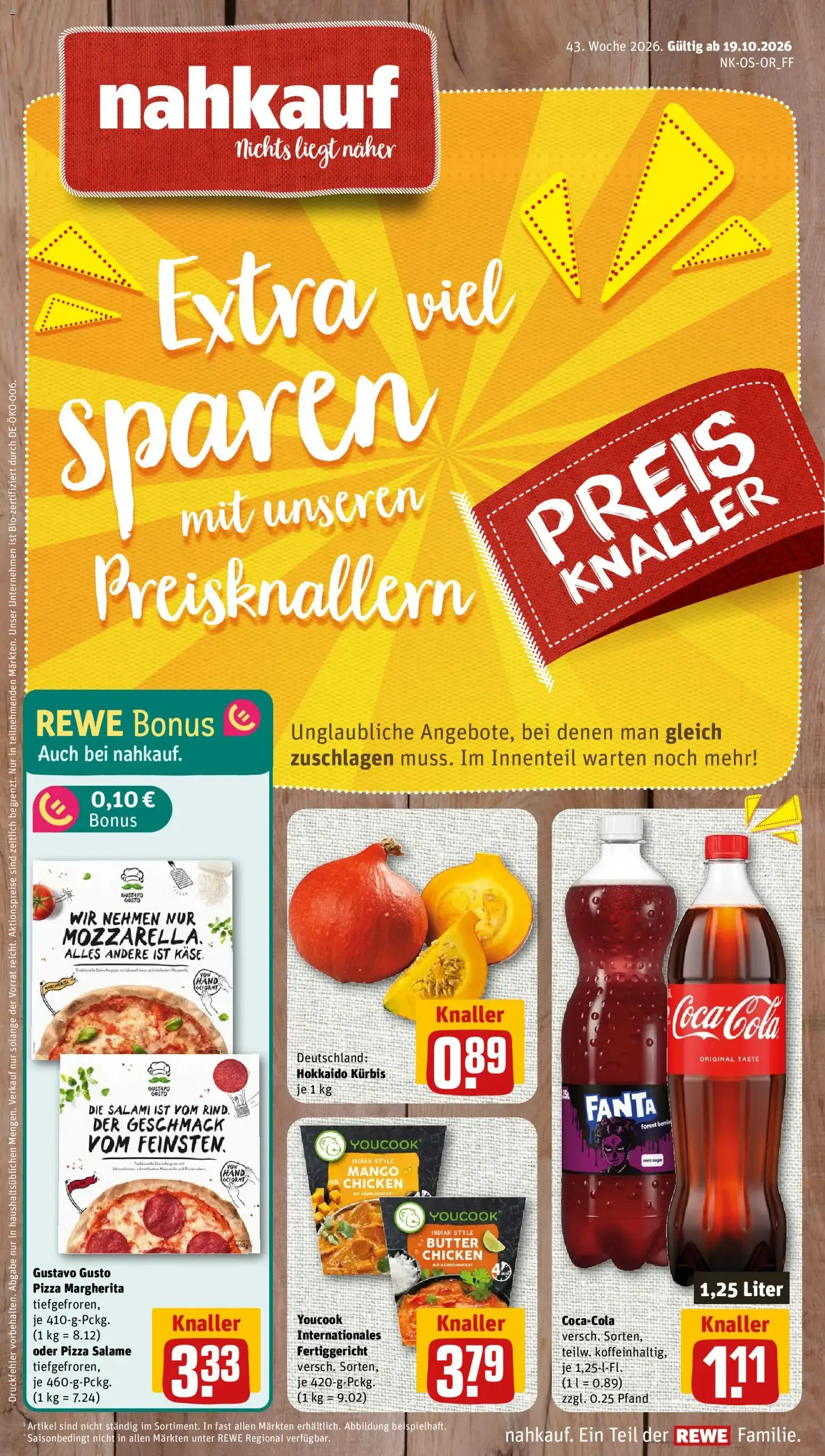Nahkauf Prospekt (ab 19.10.2026) zum Blättern