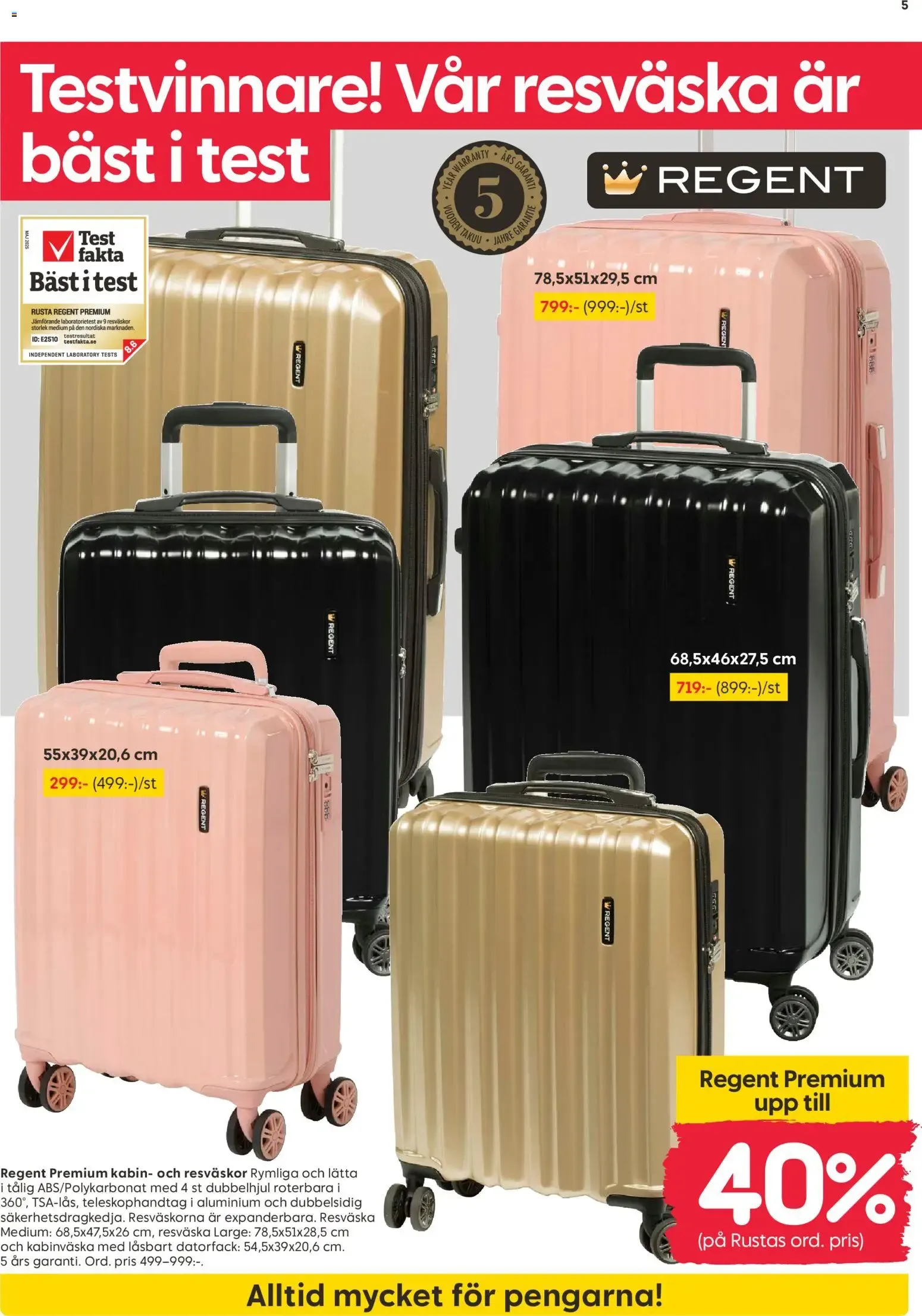 Rusta erbjudanden från 13/07/2026 - 19/07/2026 > Reklamblad nuvarande rabatter från 13 juli till 19 juli 2026 - Reklamblad sidor 5