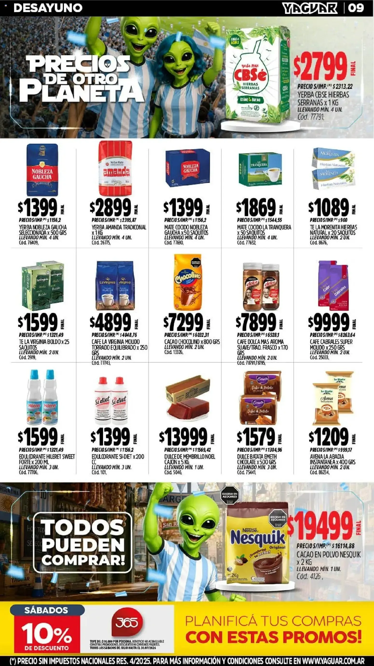 Ofertas de Yaguar - Oferta Semanal Neuquen del 13/07/2026 - 19/07/2026 13 de julio al 19 de julio 2026 - Página 10 del catálogo