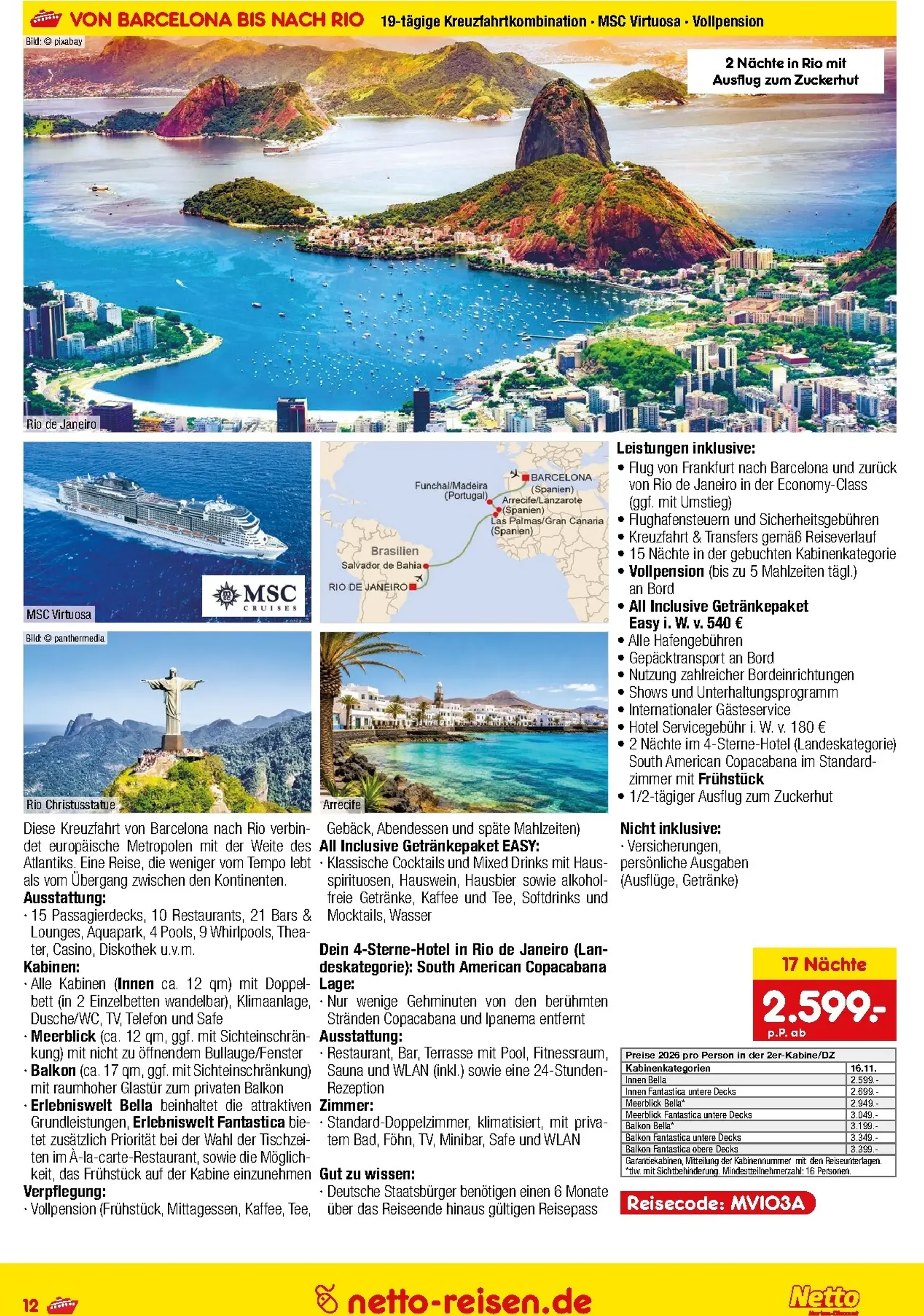 Netto Marken Discount - Reise-Sonderangebote Prospekt – von Donnerstag 11.06.2026 bis Dienstag 30.06.2026 von 11. Juni bis 30. Juni 2026 - Prospekt seite 12
