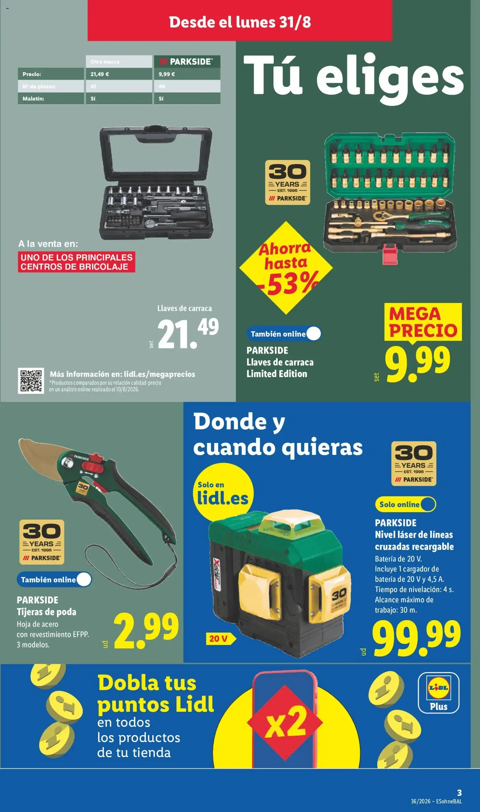 Catálogo de Lidl folleto de bazar del 31/08 | Ofertas 31 de agosto al 6 de septiembre 2026 - Página 7