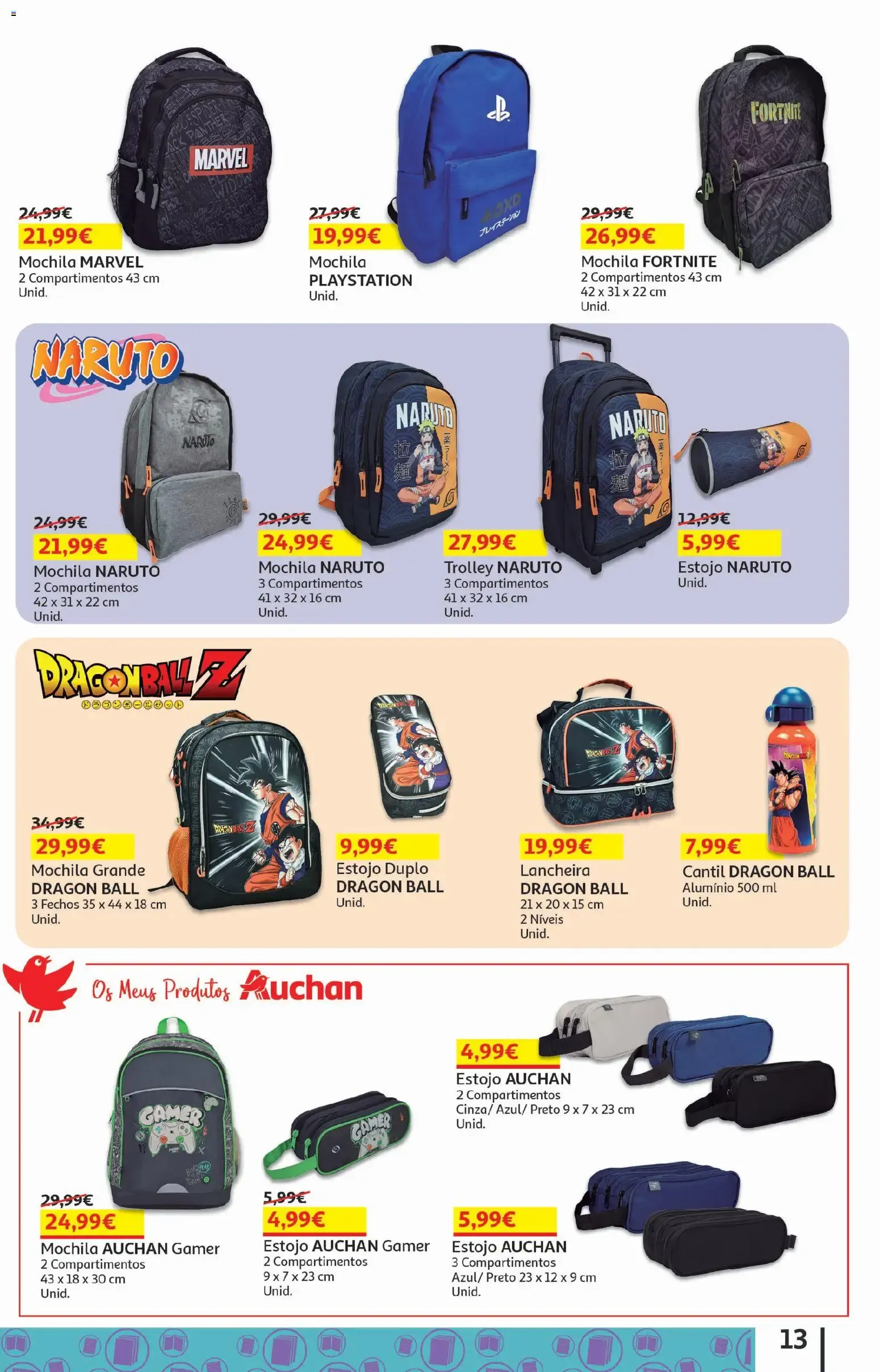 Folheto Auchan - Folheto Escolar » de 05/08/2026 - 03/09/2026 de 5 de agosto até 3 de setembro 2026 - Pagina 13