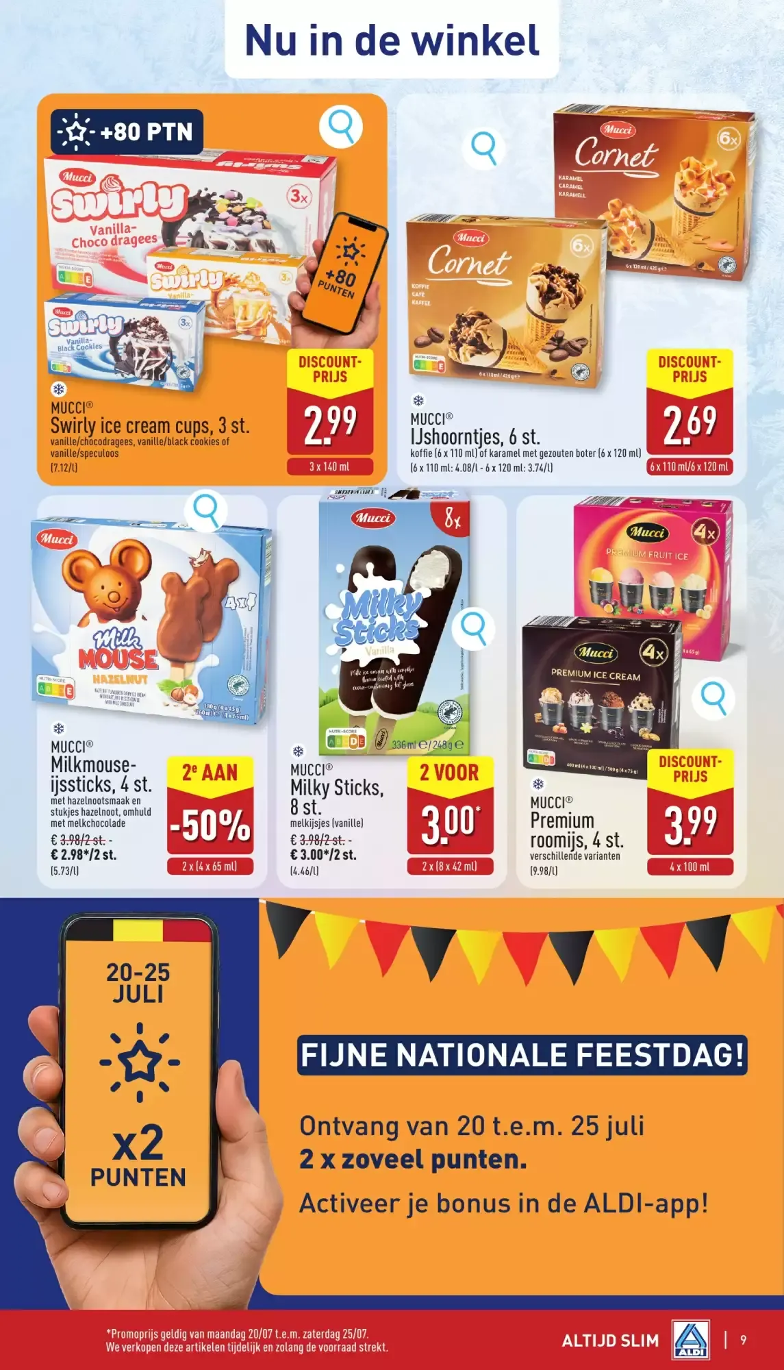 Aldi folder van 20/07 t.e.m. 25/07 van 20 juli tot 25 juli 2026 - folder pagina 9