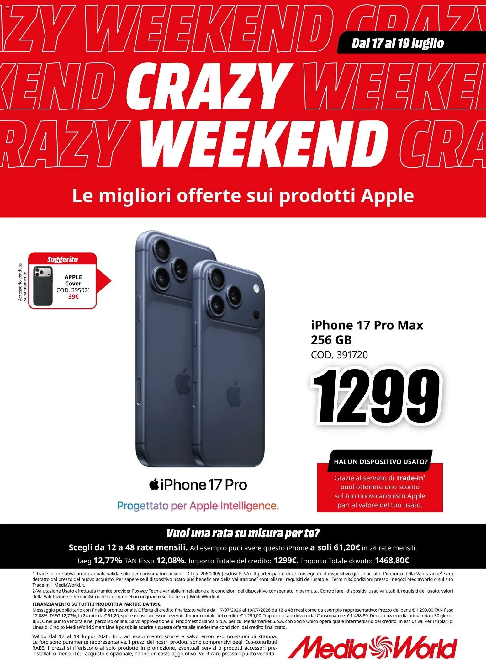 Nuovo Media World volantino Apple dal 17/07/2026 > offerte anteprima 🛍️ da 17 luglio a 19 luglio di 2026 - Pagina del volantino 2