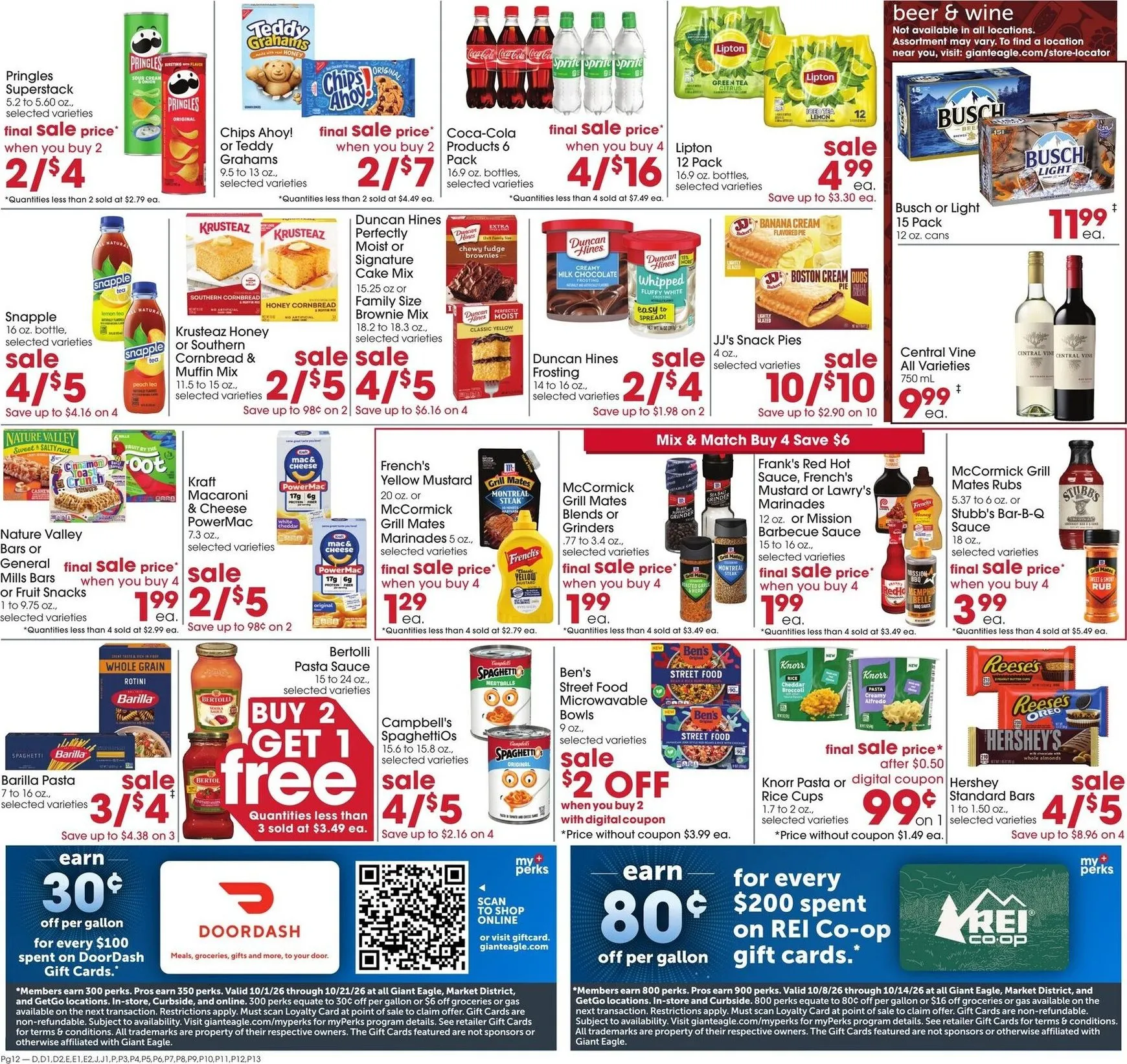 Weekly ad Current Giant Eagle leaflet valid from Thursday 10/08/2026 to Wednesday 10/14/2026 from October 8 to October 14 2026 - Page 10
