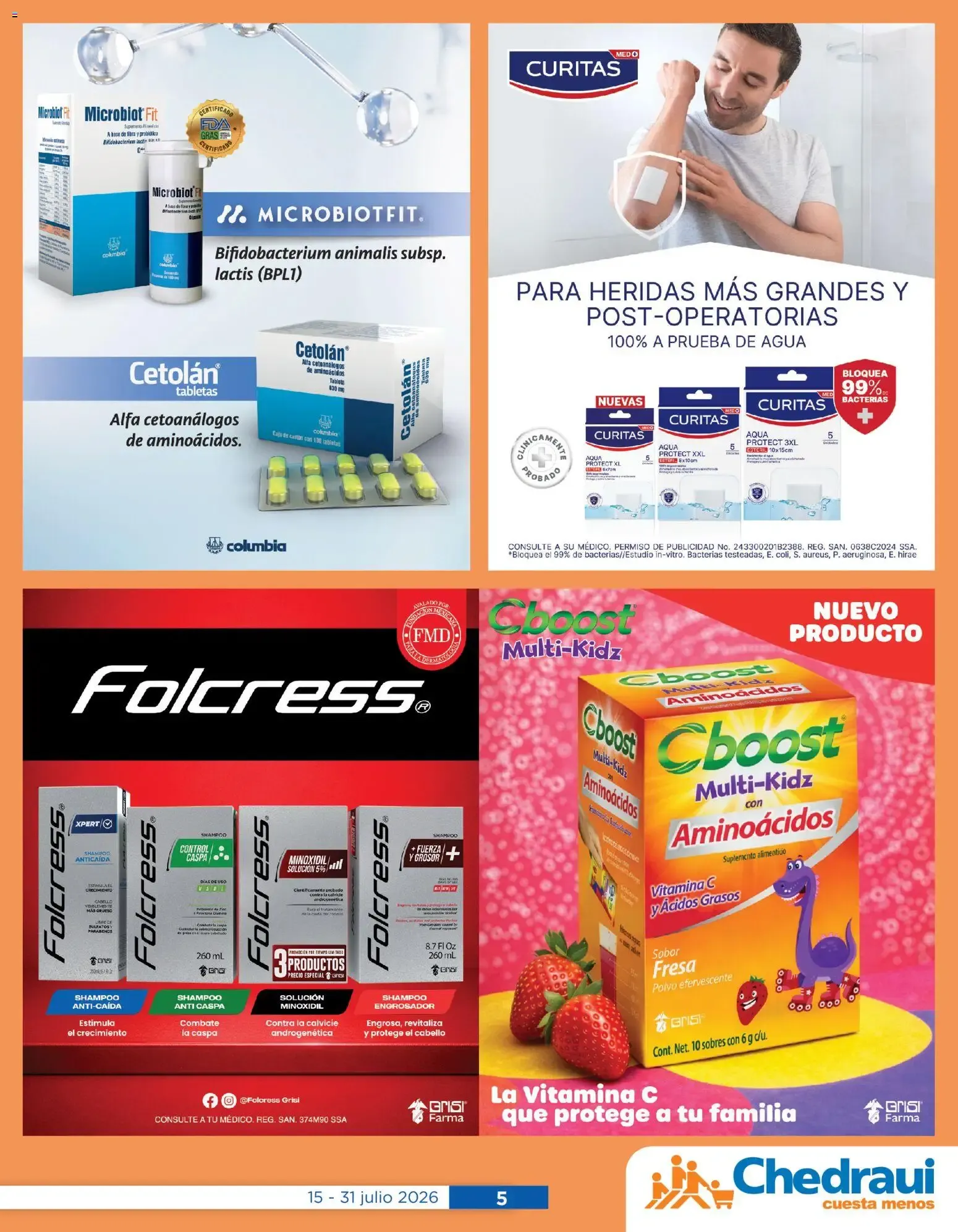 Catálogo de Chedraui folleto Cuidar tu salud (15/07/2026 - 31/07/2026) - catálogo en línea 15 de julio al 31 de julio 2026 - Pagina 5
