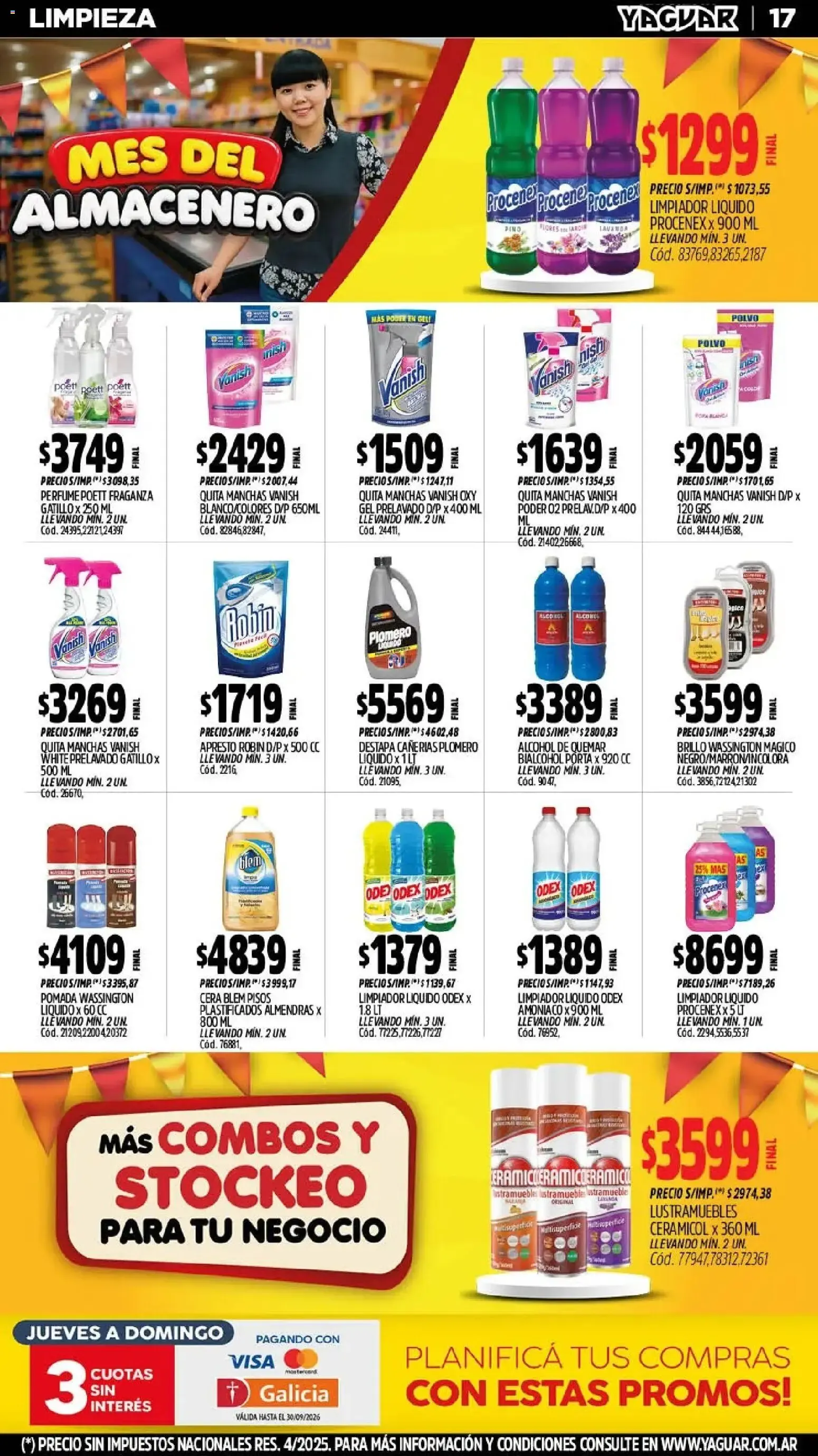 Ofertas de Mayorista Yaguar - Mes del Almacenero 21 de septiembre al 26 de septiembre 2026 - Página 17 del catálogo