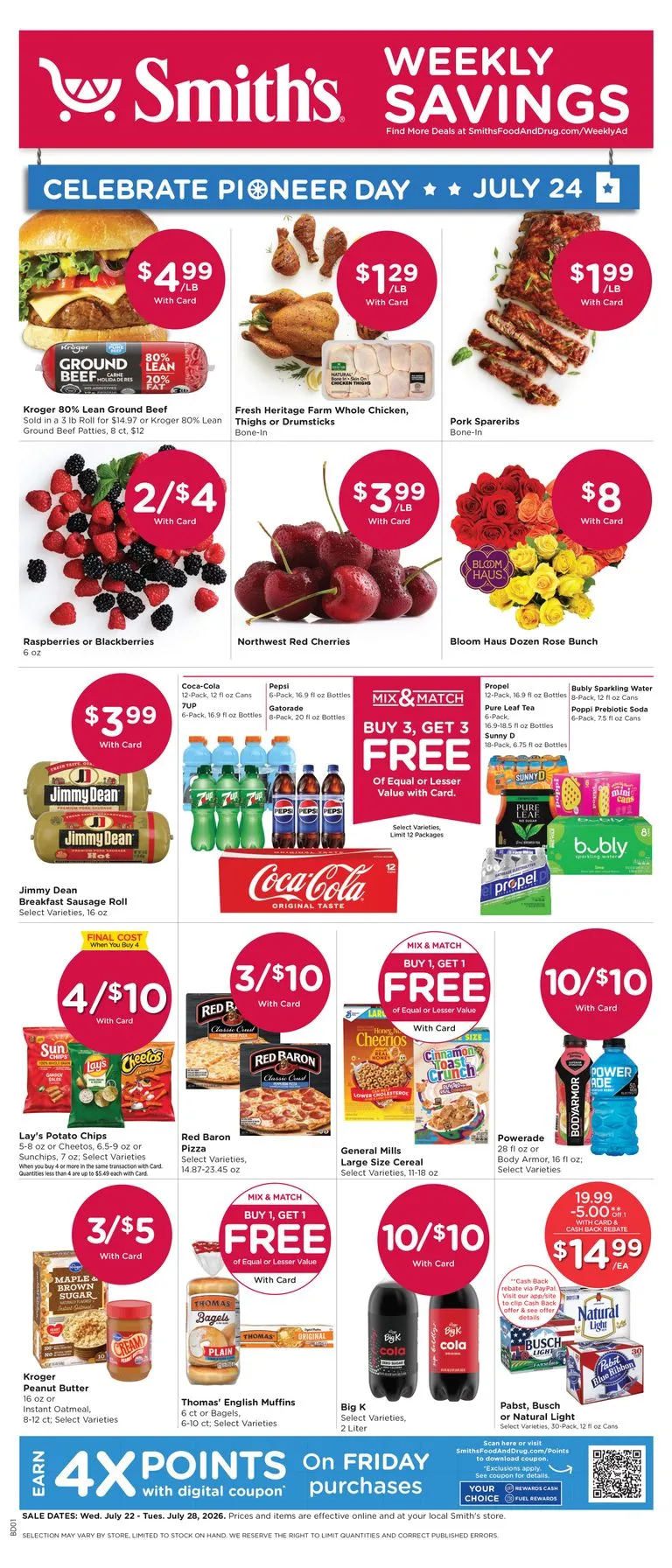 Weekly ad Smith's Weekly Savings from July 22 to July 28 2026 - Page 1