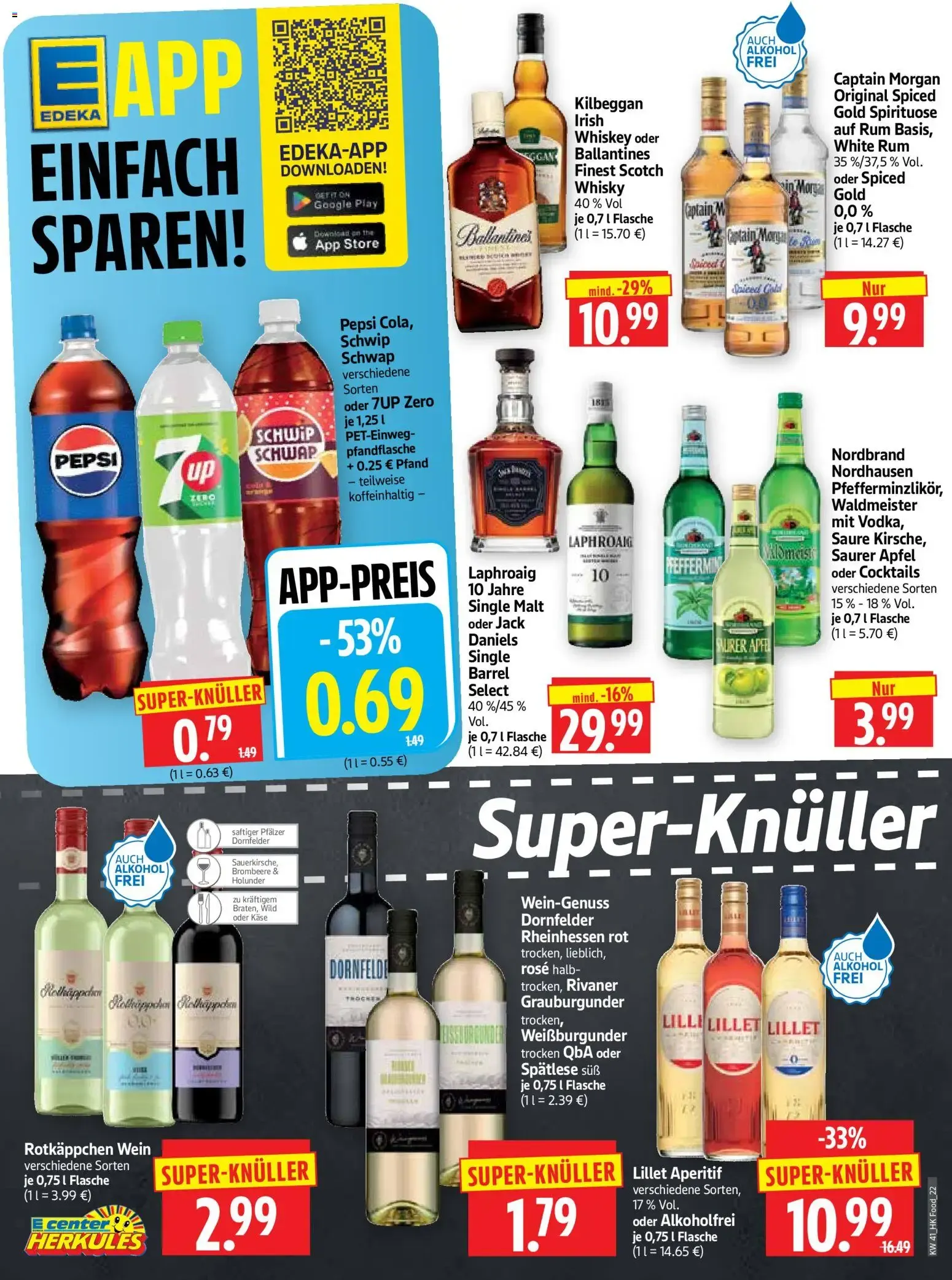 E center Herkules EDEKA App Prospekt von 5. Oktober bis 10. Oktober 2026 - Prospekt seite 22
