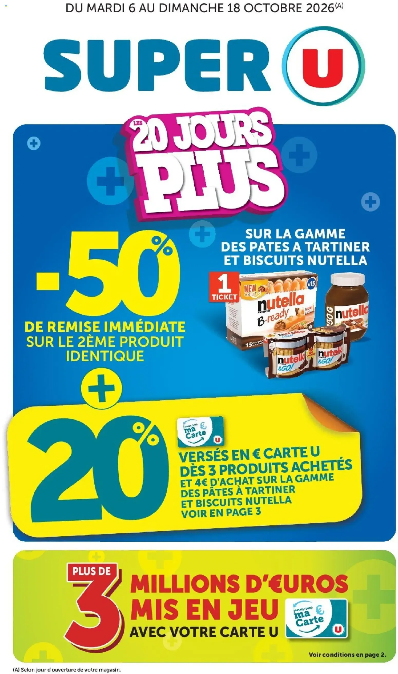 Super U catalogue à partir du 06/10/2026 - promo en ligne du 6 octobre au 18 octobre 2026 - Catalogue page 1