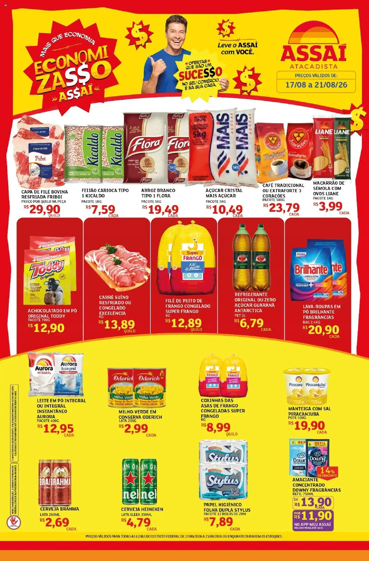 Encarte de Economi Zasso Assaí 17 de agosto até 21 de agosto 2026 - Pagina 1