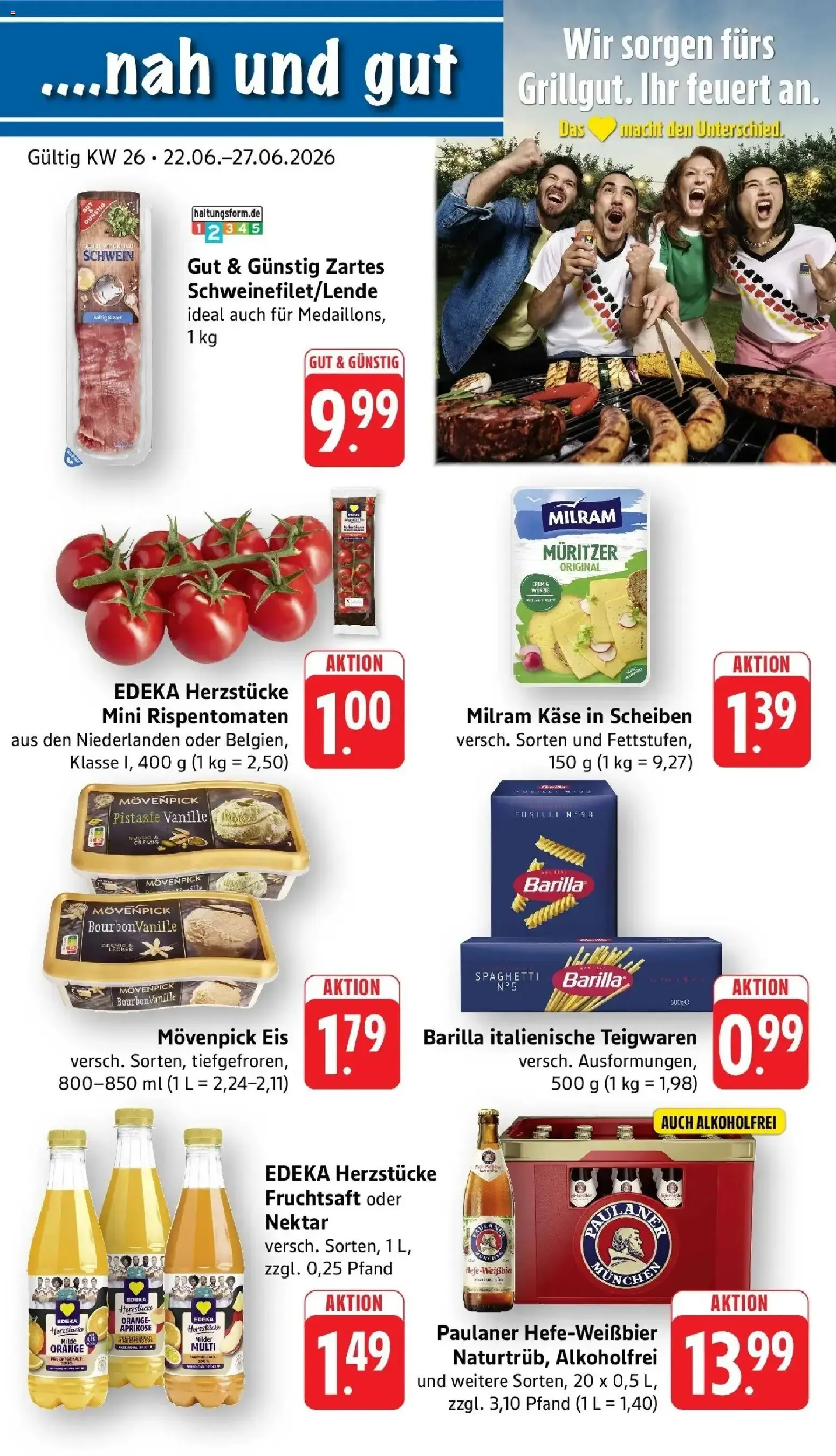 nah und gut von 22. Juni bis 27. Juni 2026 - Prospekt seite 1