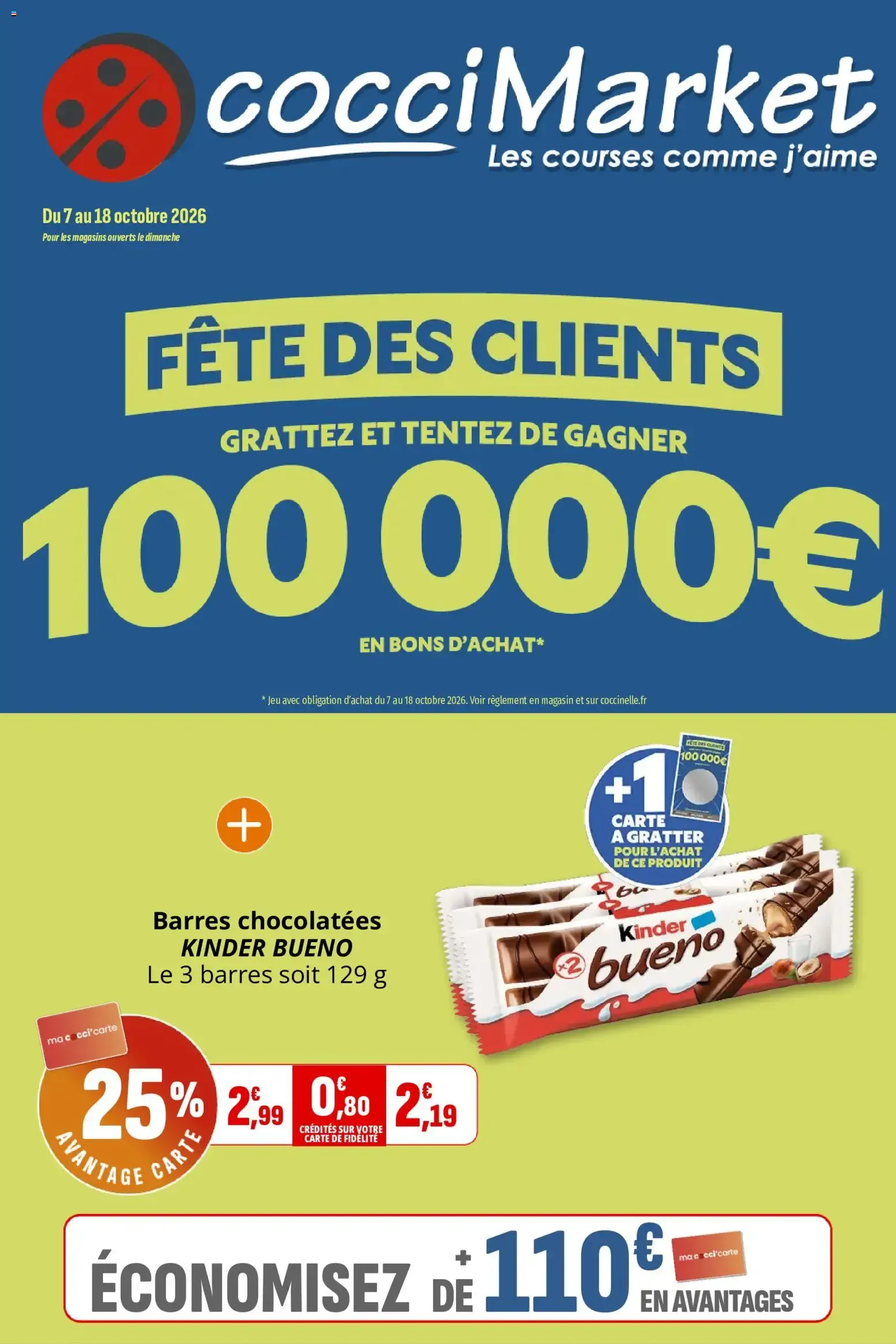 CocciMarket - Fête des Clients du 7 octobre au 18 octobre 2026 - Catalogue page 1