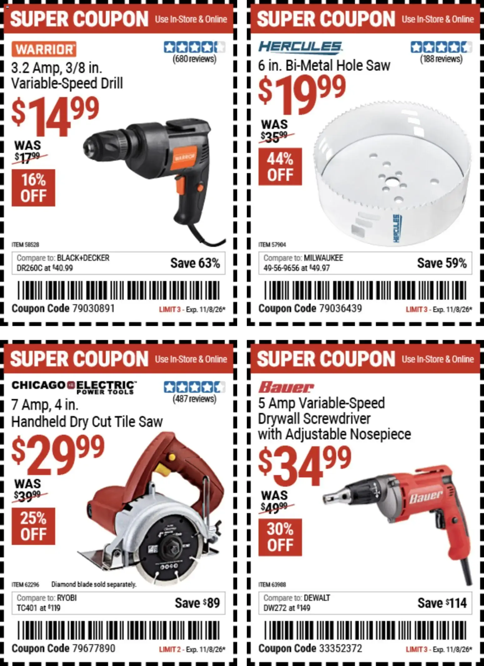 Weekly ad Harbor Freight Weekly Ad (10/26 - 11/08 2026) - Flyer from October 26 to November 8 2026 - Page 10