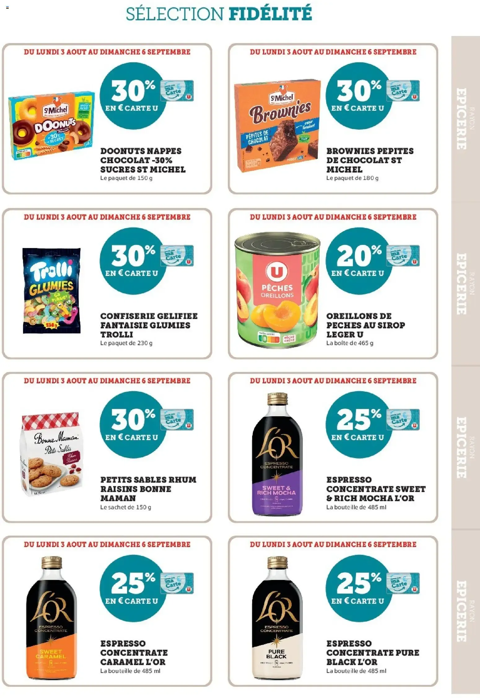 Super U - Ma sélection Carte U Aout à partir du 03/08/2026 - promo en ligne du 3 août au 6 septembre 2026 - Catalogue page 19