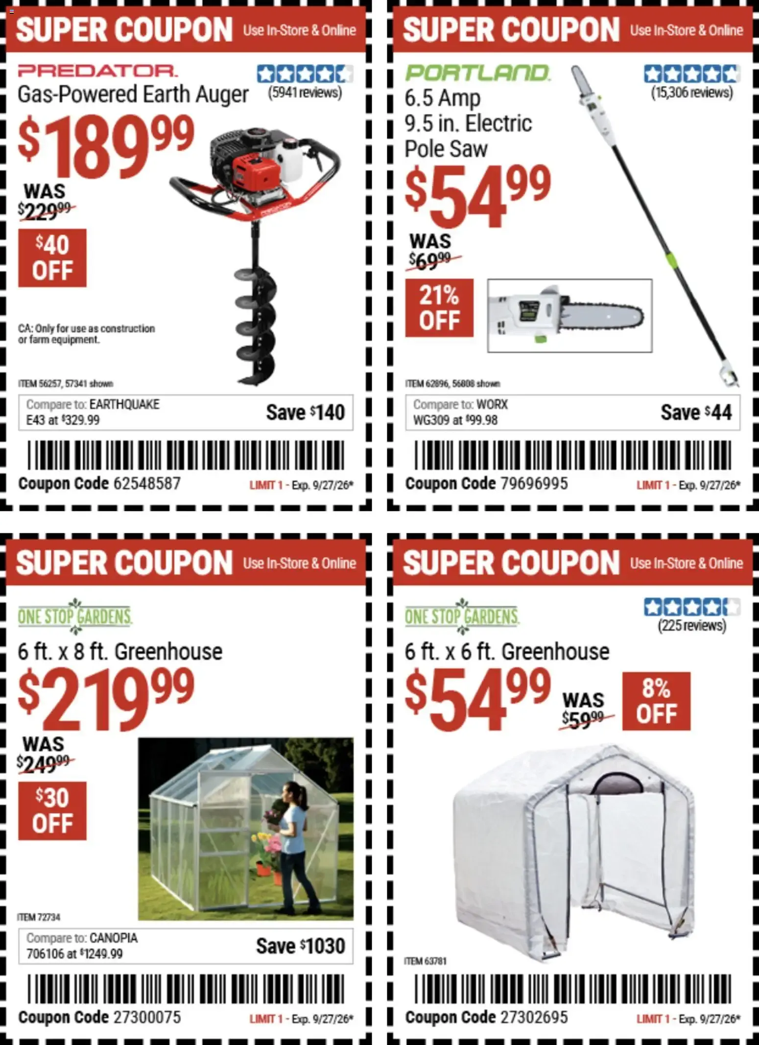 Weekly ad Harbor Freight Weekly Ad (09/14 - 09/27 2026) - Flyer from September 14 to September 27 2026 - Page 4